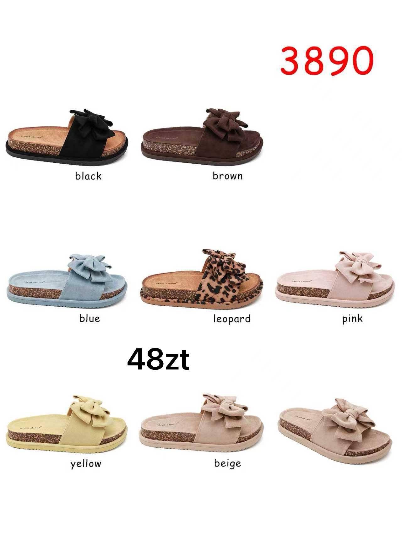 Klapki Damskie (36-41, 12par)