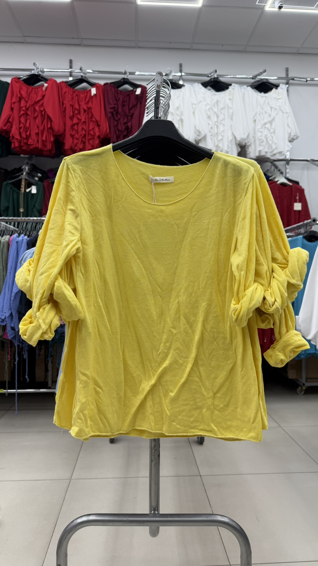 Bluzki Damskie  WŁOSKA  , Size uni, paczka 6szt ,mix kolor