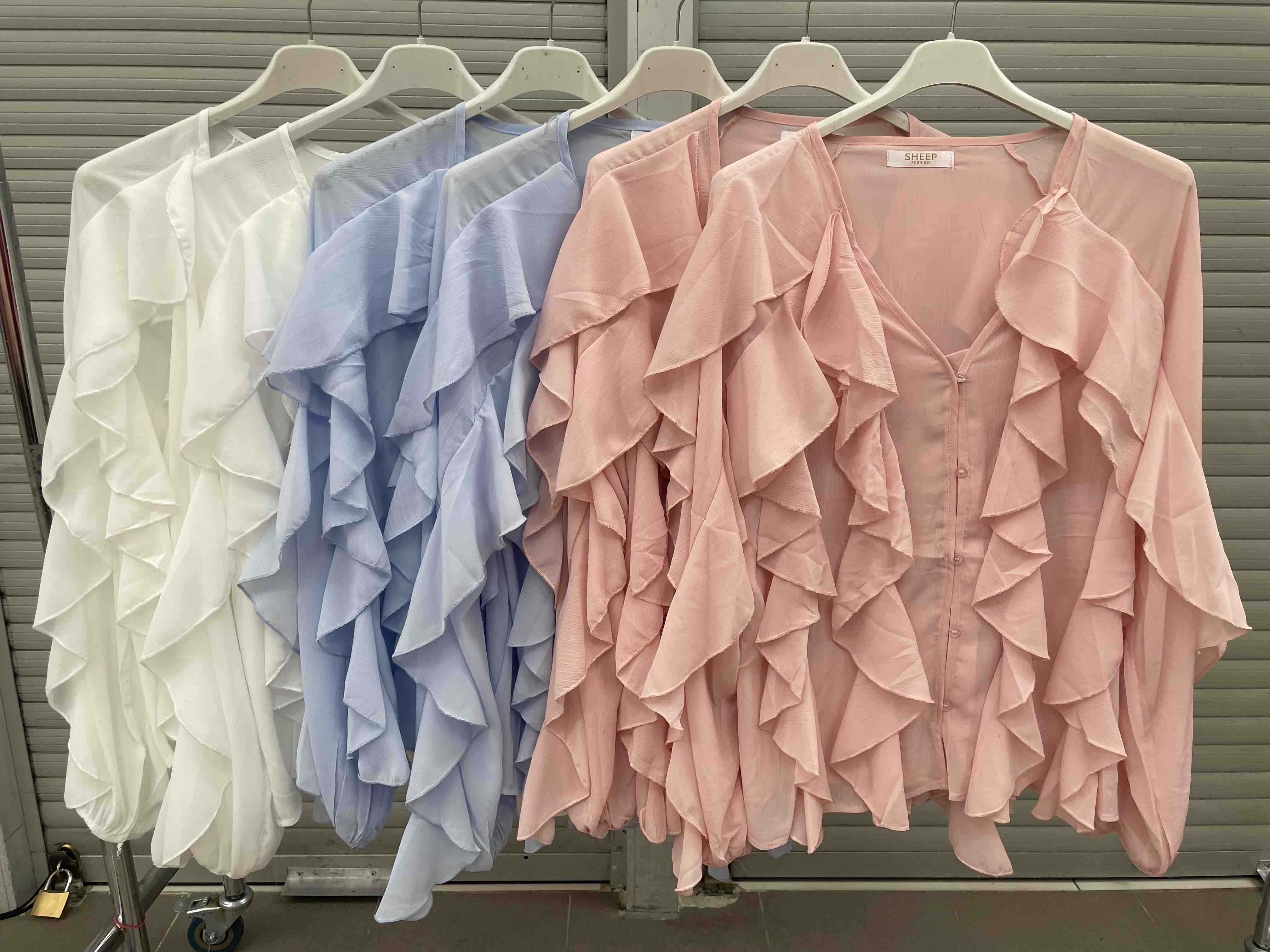 Bluzki Damskie WŁOSKA , Size uni, paczka 6szt ,mix kolor