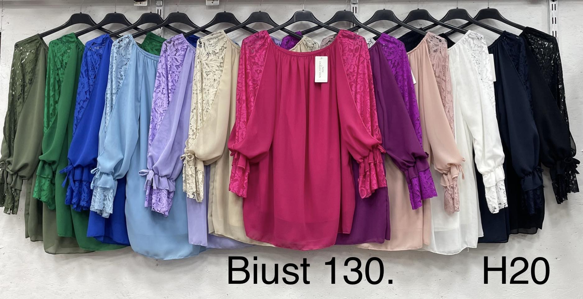 Bluzki Damskie  WŁOSKA  , Size uni, paczka 6szt ,mix kolor