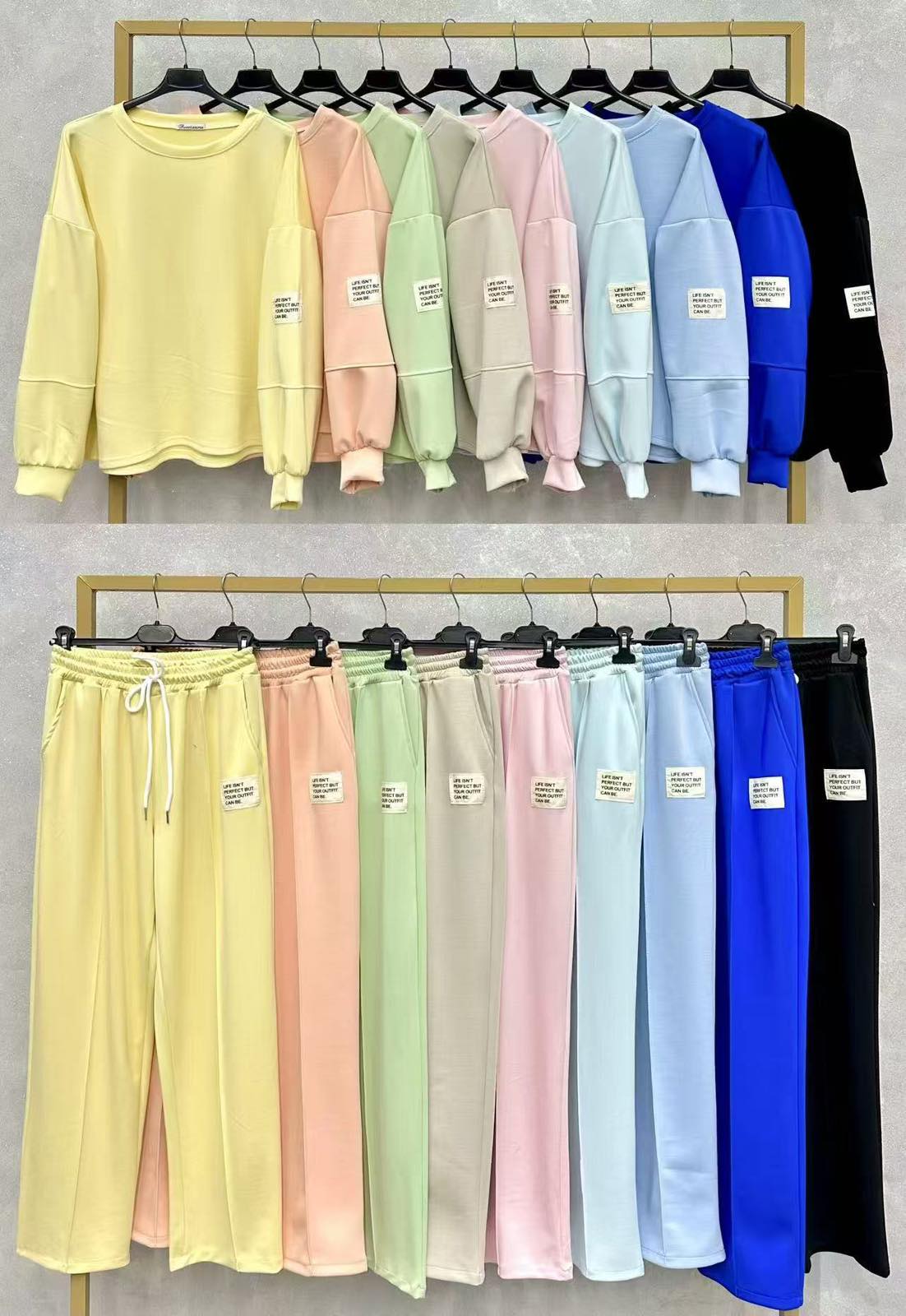 Komplety  Damskie  WŁOSKA  , Size uni, paczka 6szt ,mix kolor