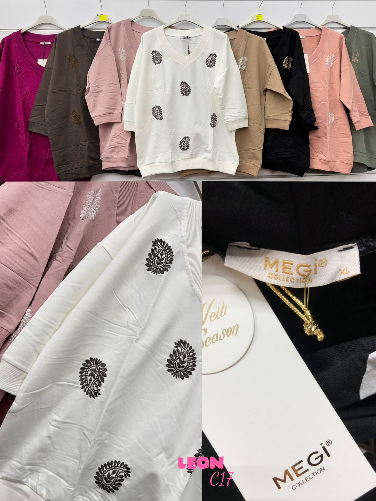 Bluzy Damskie TURECKA , Size uni, paczka 6szt ,mix kolor