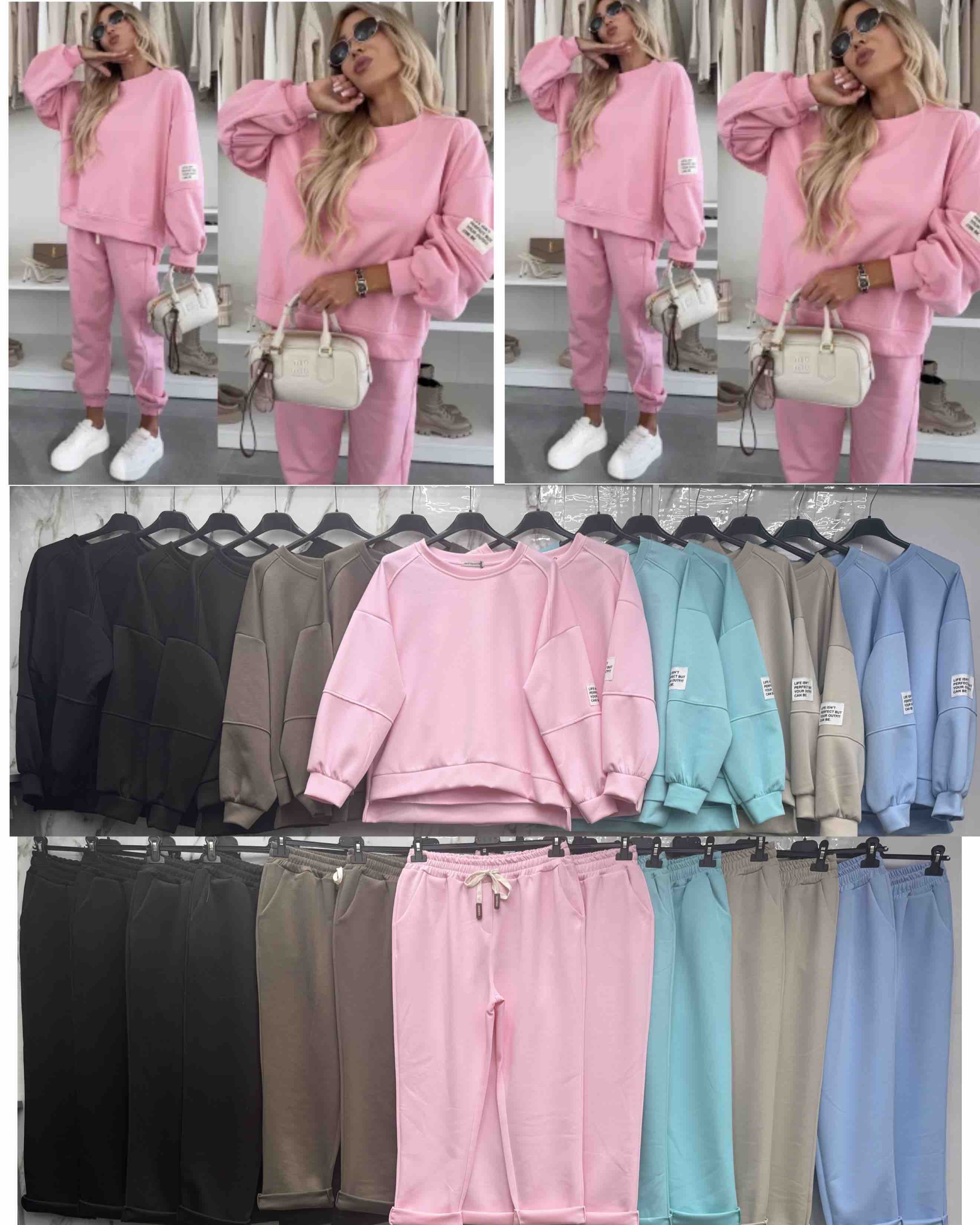 Komplety Damskie  WŁOSKA  , Size uni, paczka 6szt ,mix kolor