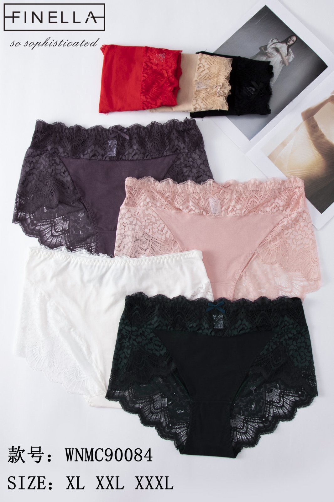 Majtki damskie , Size xl-3xl, paczka 24szt ,mix kolor