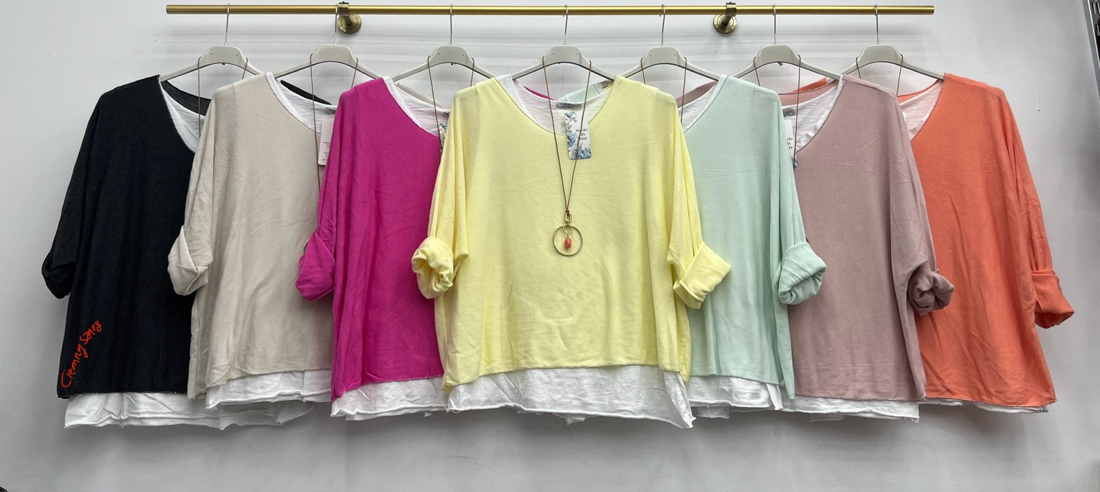 Swetry Damskie WŁOSKA, Size uni, paczka 6szt ,mix kolor