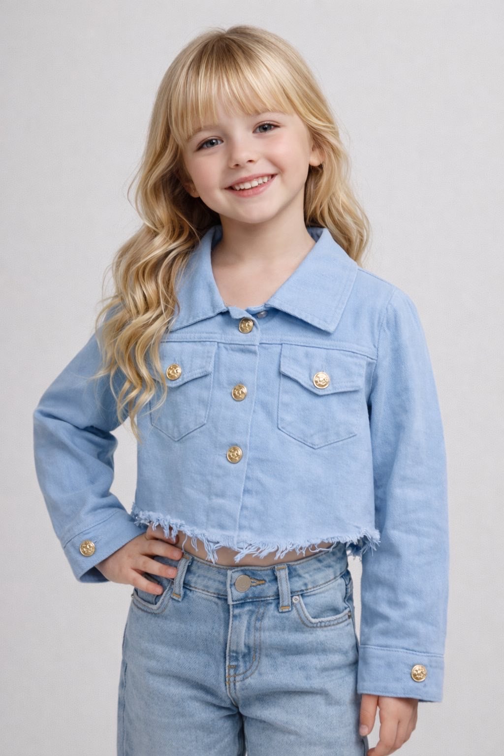 Kurtki Jeansy DZIECIĘCA , Size 6-16lat, paczka 6szt ,1kolor