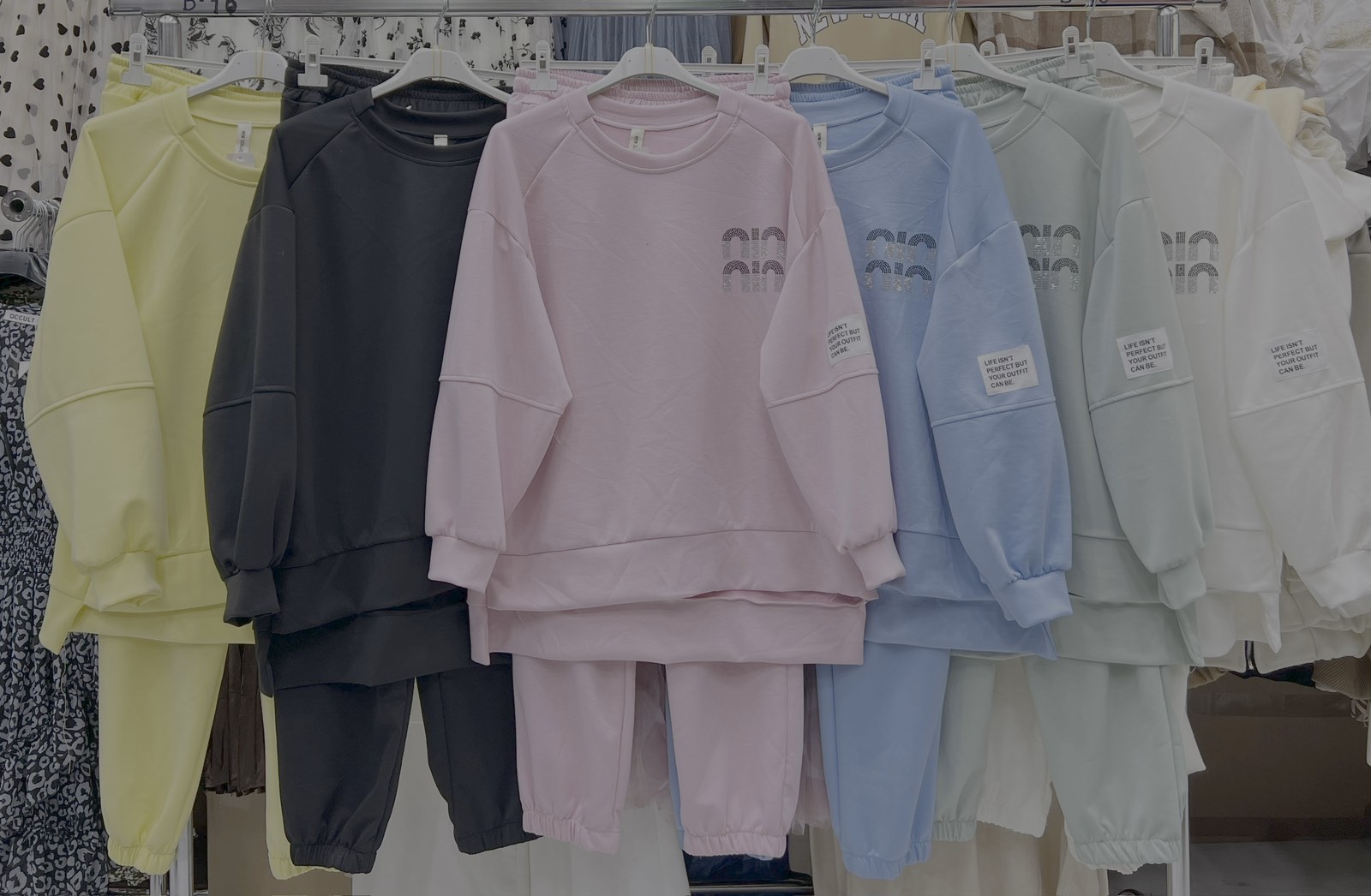 Komplety Damskie  WŁOSKA  , Size uni, paczka 6szt ,mix kolor