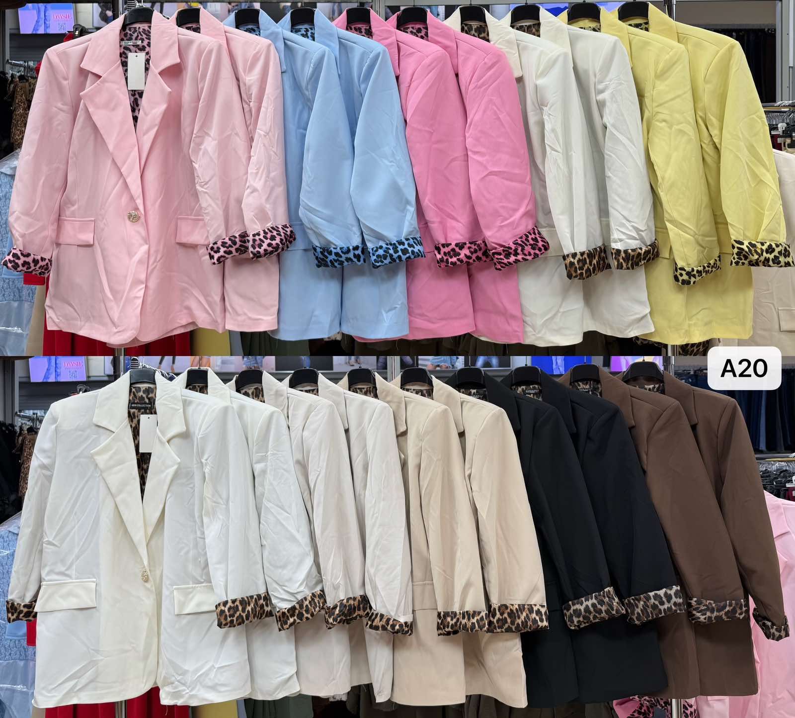 Marynarki Damskie wloskie, Size uni, paczka 6szt ,mix kolor