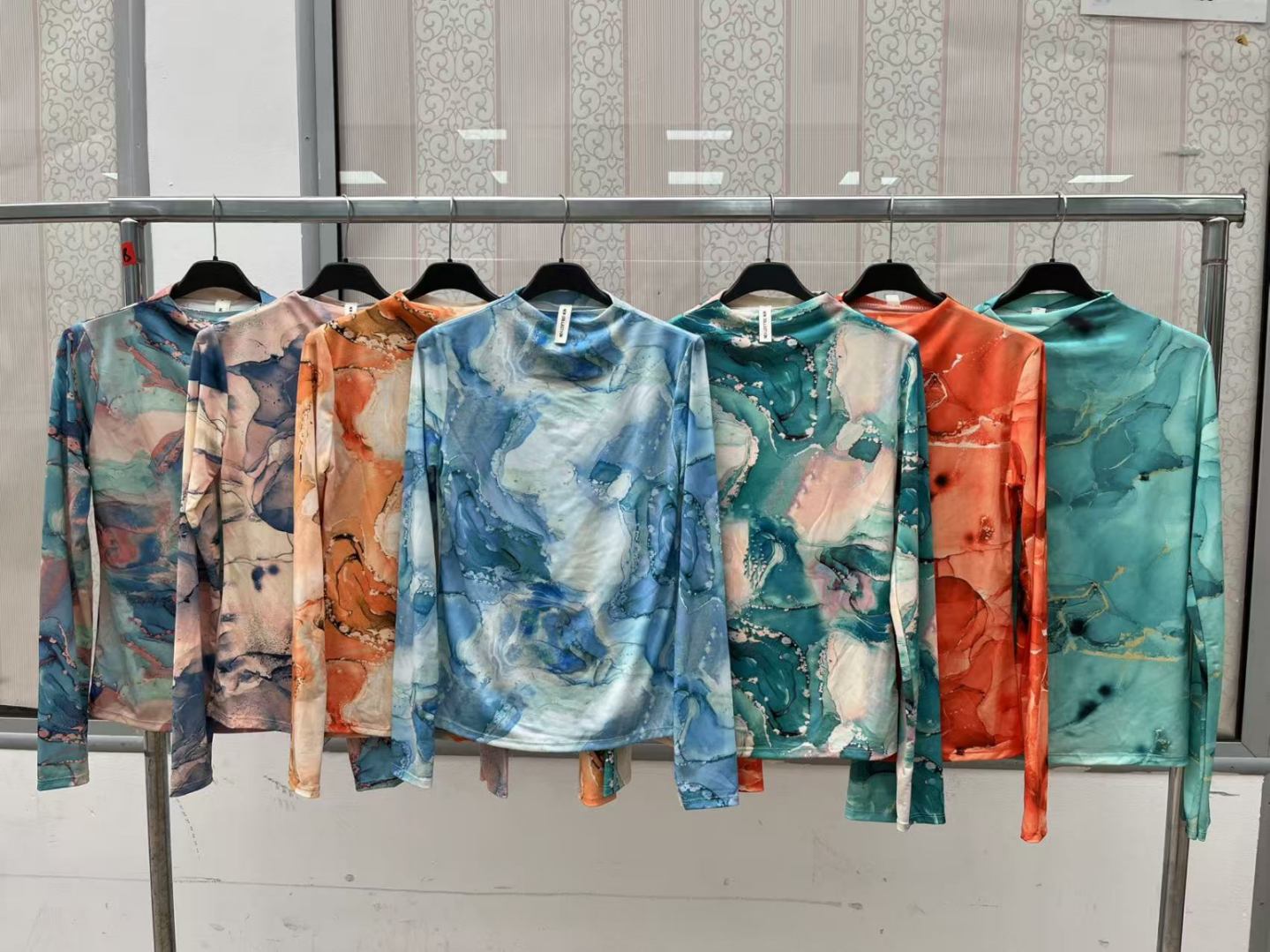 Bluzki Damskie  WŁOSKA  , Size uni, paczka 6szt ,mix kolor