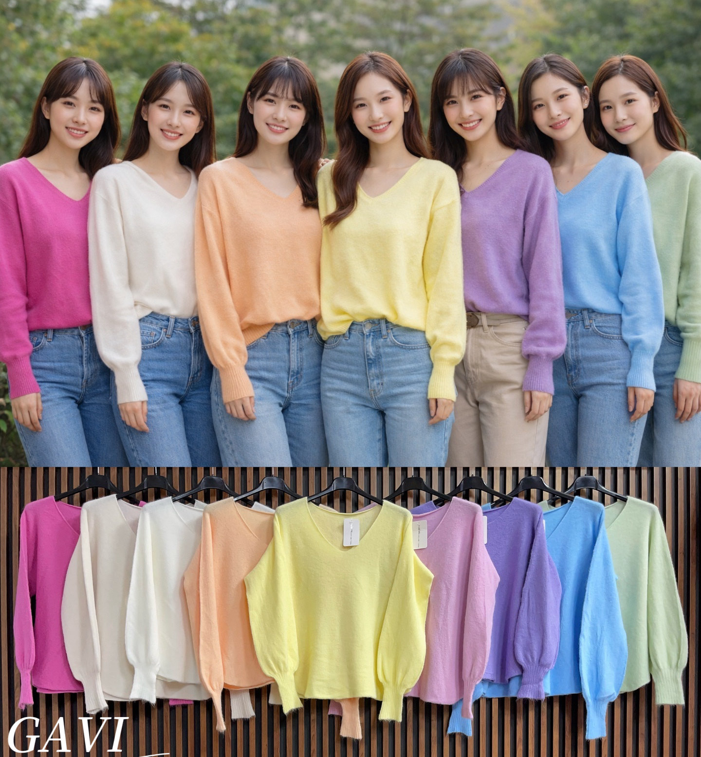 Swetry Damskie  WŁOSKA  , Size uni, paczka 6szt ,mix kolor