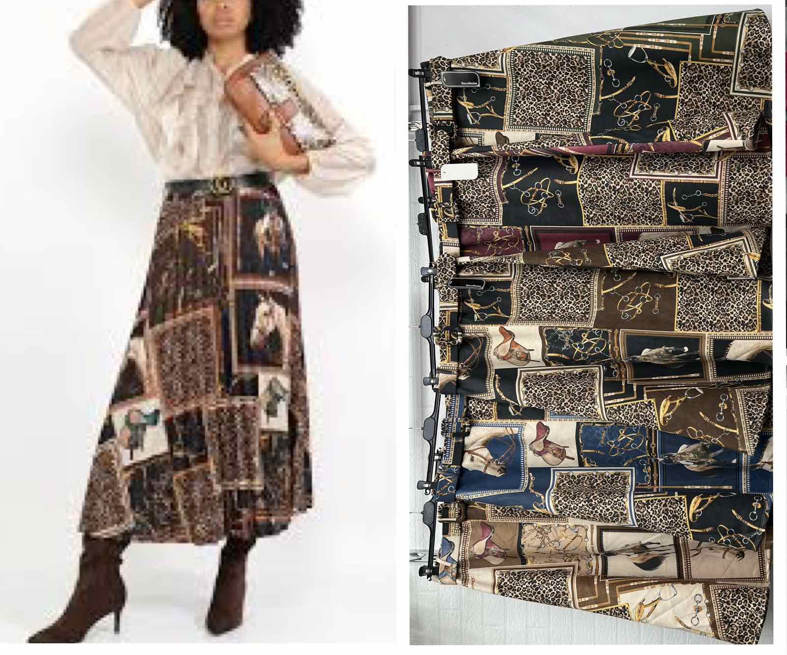 Spódnica długa  Damskie  WŁOSKA  , Size uni, paczka 6szt ,mix kolor