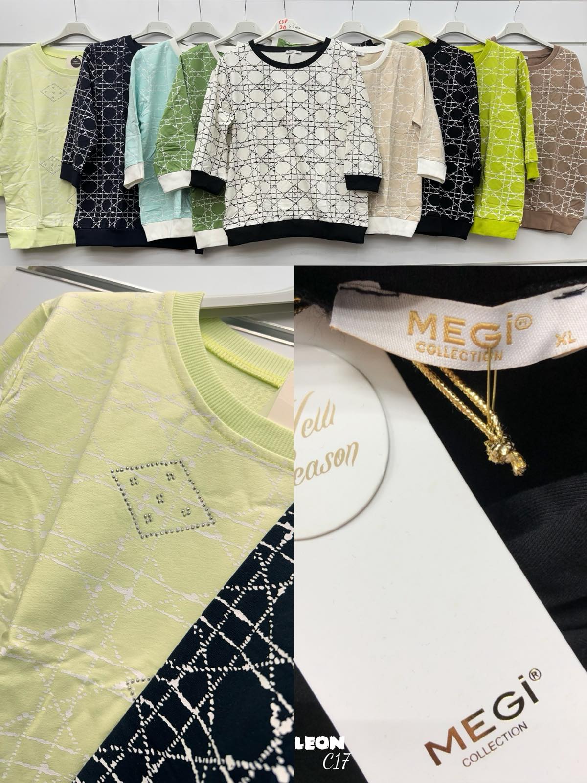 Bluzki damskie tureckie, Size uni, paczka 10szt,mix kolor