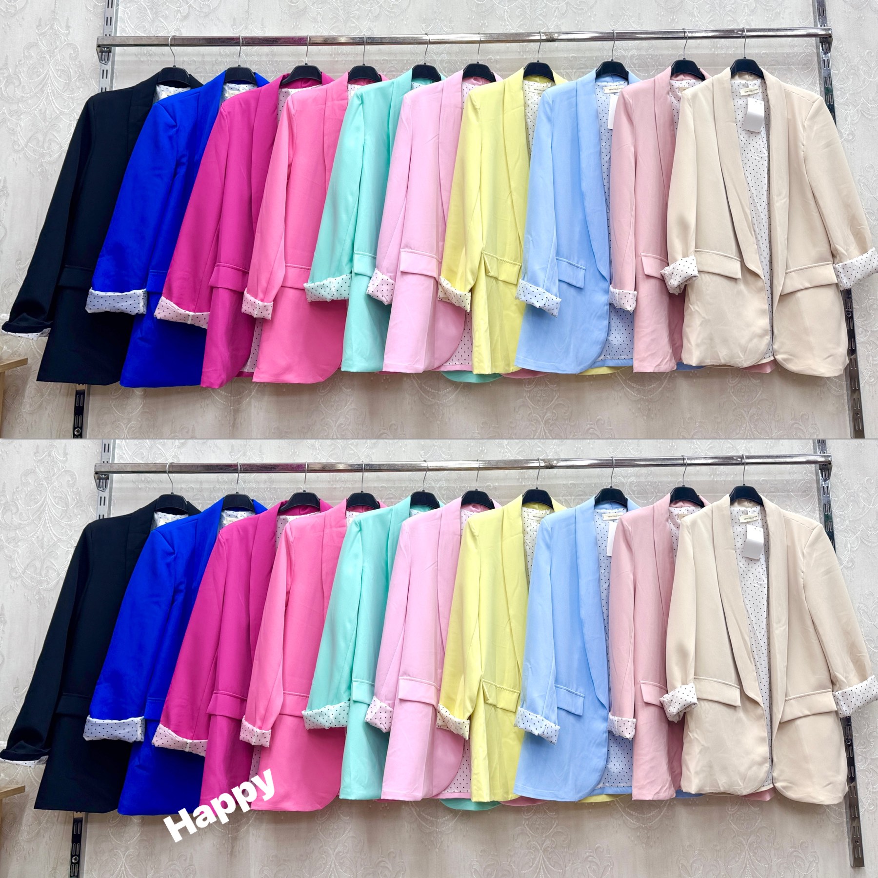 Żakiety i Marynarki  Damskie  WŁOSKA  , Size uni, paczka 6szt ,mix kolor