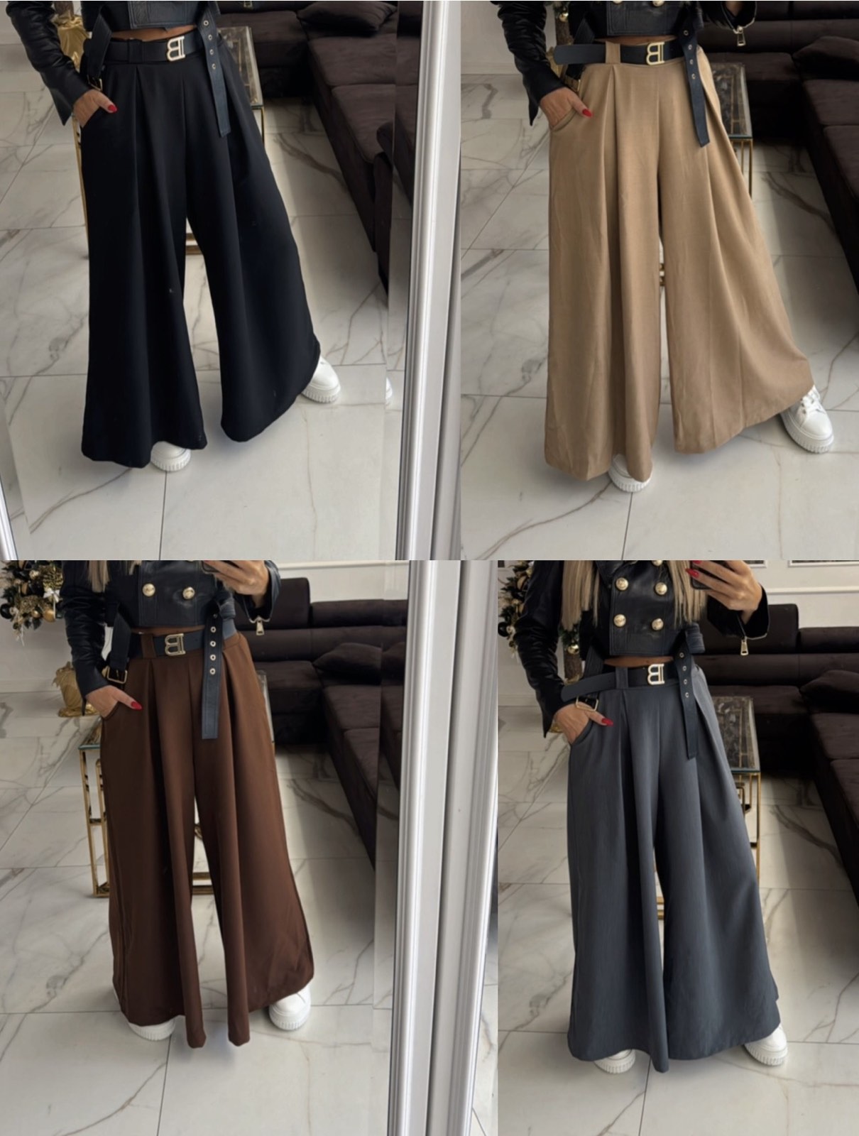 Spodnie Damskie  WŁOSKA  , Size uni, paczka 6szt ,mix kolor