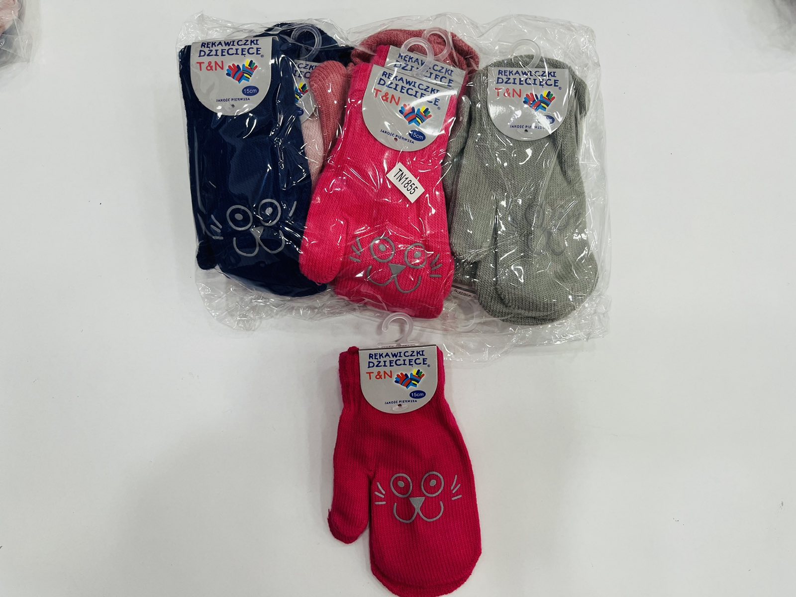 Rękawiczki Cienki DZIECIĘCA, paczka 12szt,mix kolor