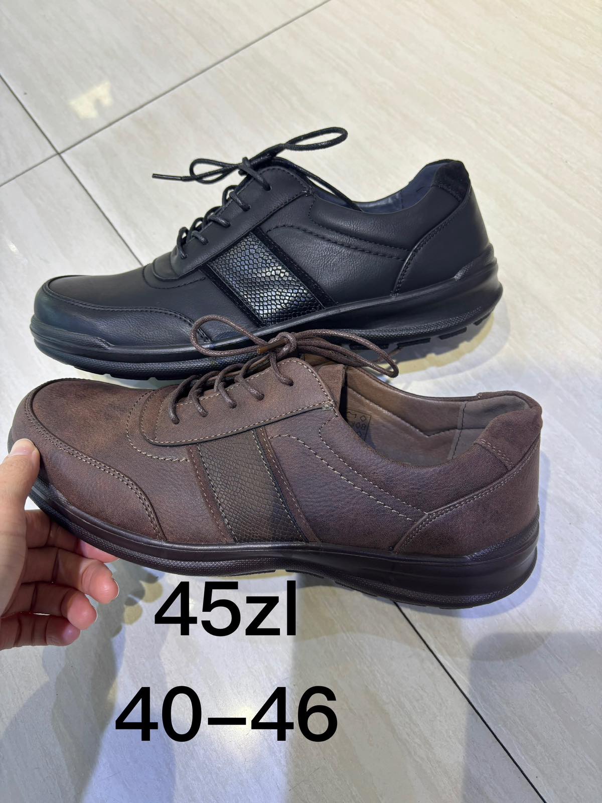 Buty Półbuty Męskie (40-46, 12par)