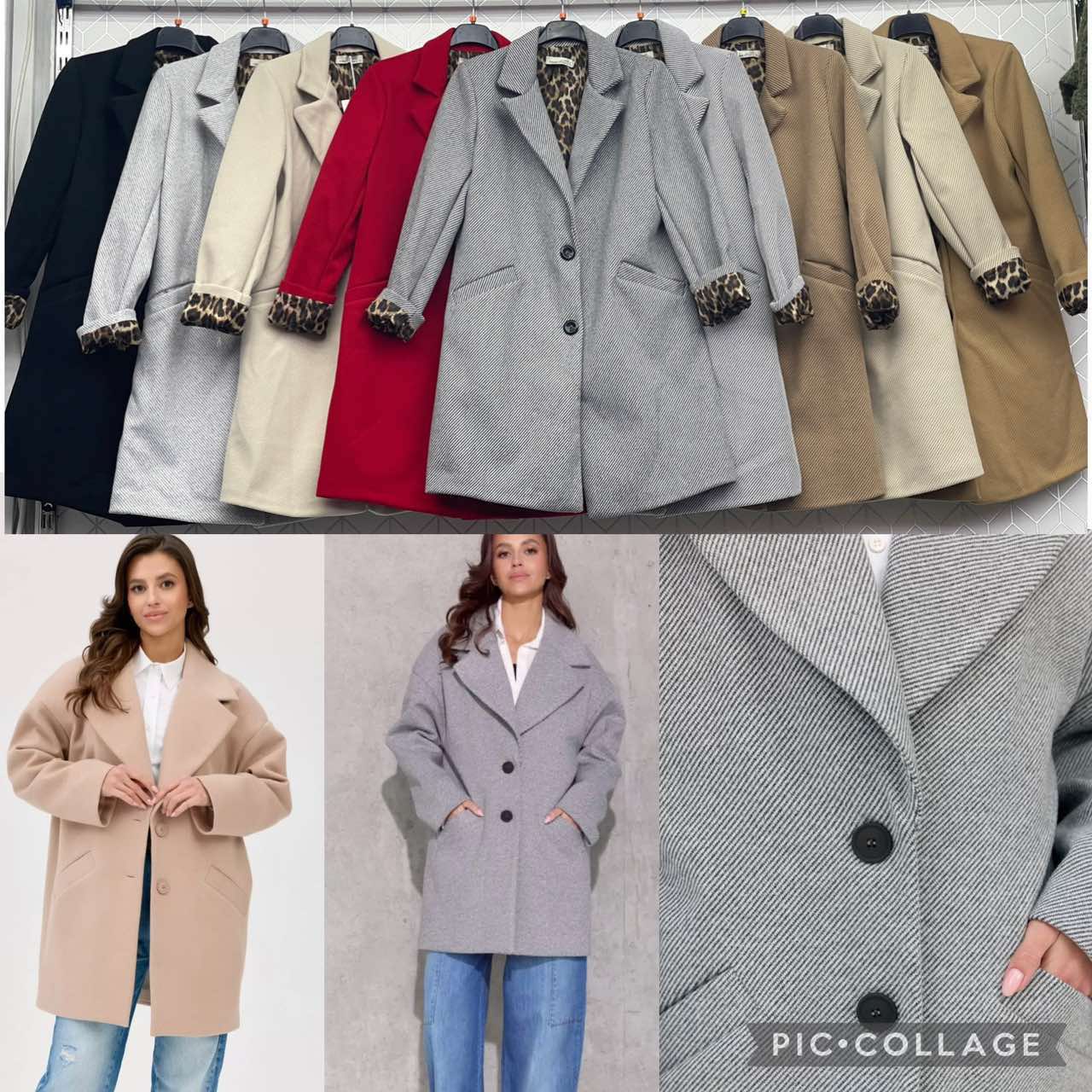 Płaszcz Damskie wloskie, Size 2xl-6xl, paczka 5szt ,1kolor