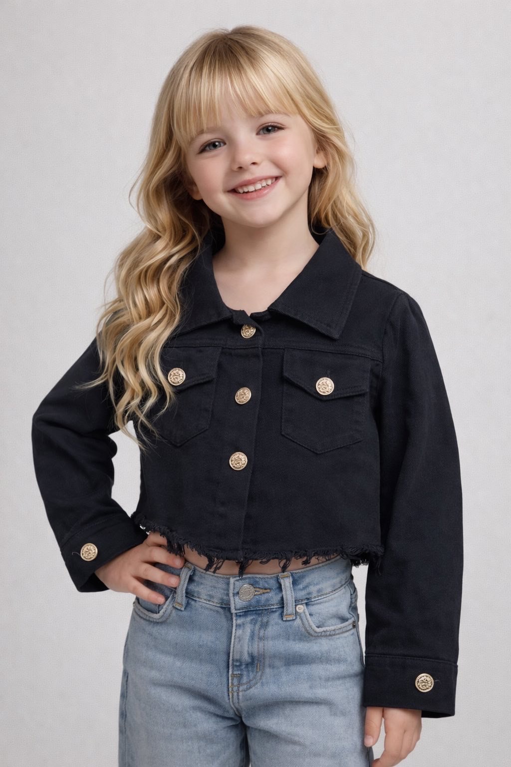 Kurtki Jeansy DZIECIĘCA , Size 6-16lat, paczka 6szt ,1kolor