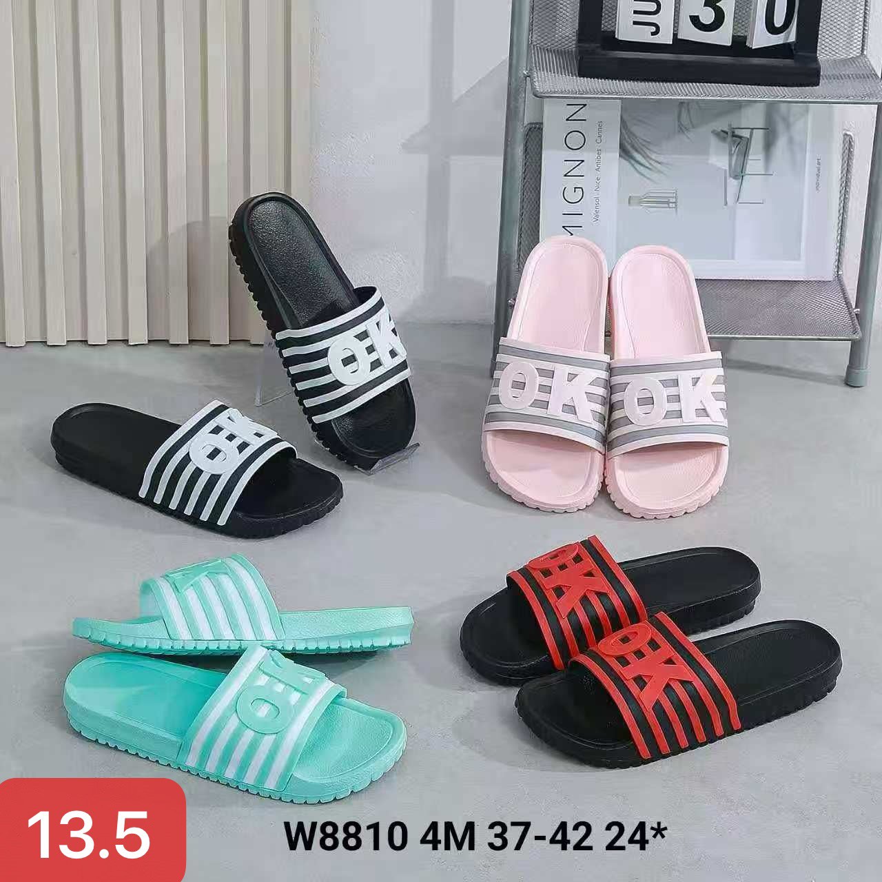 Klapki DAMSKIE (37-42, 24par)