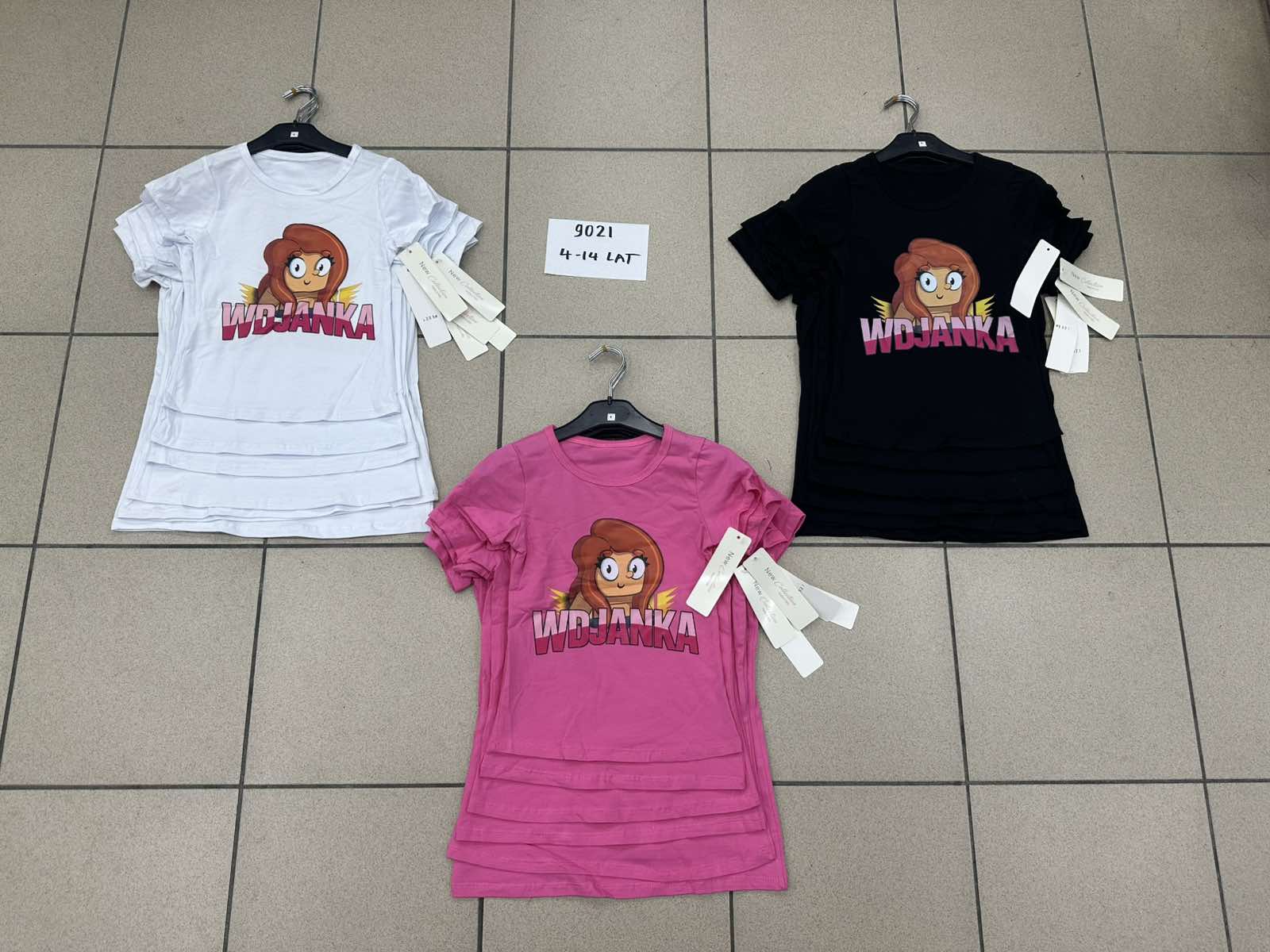 Bluzki DZIECIĘCA ,size 4-14lat,paczka 6szt ,1kolor