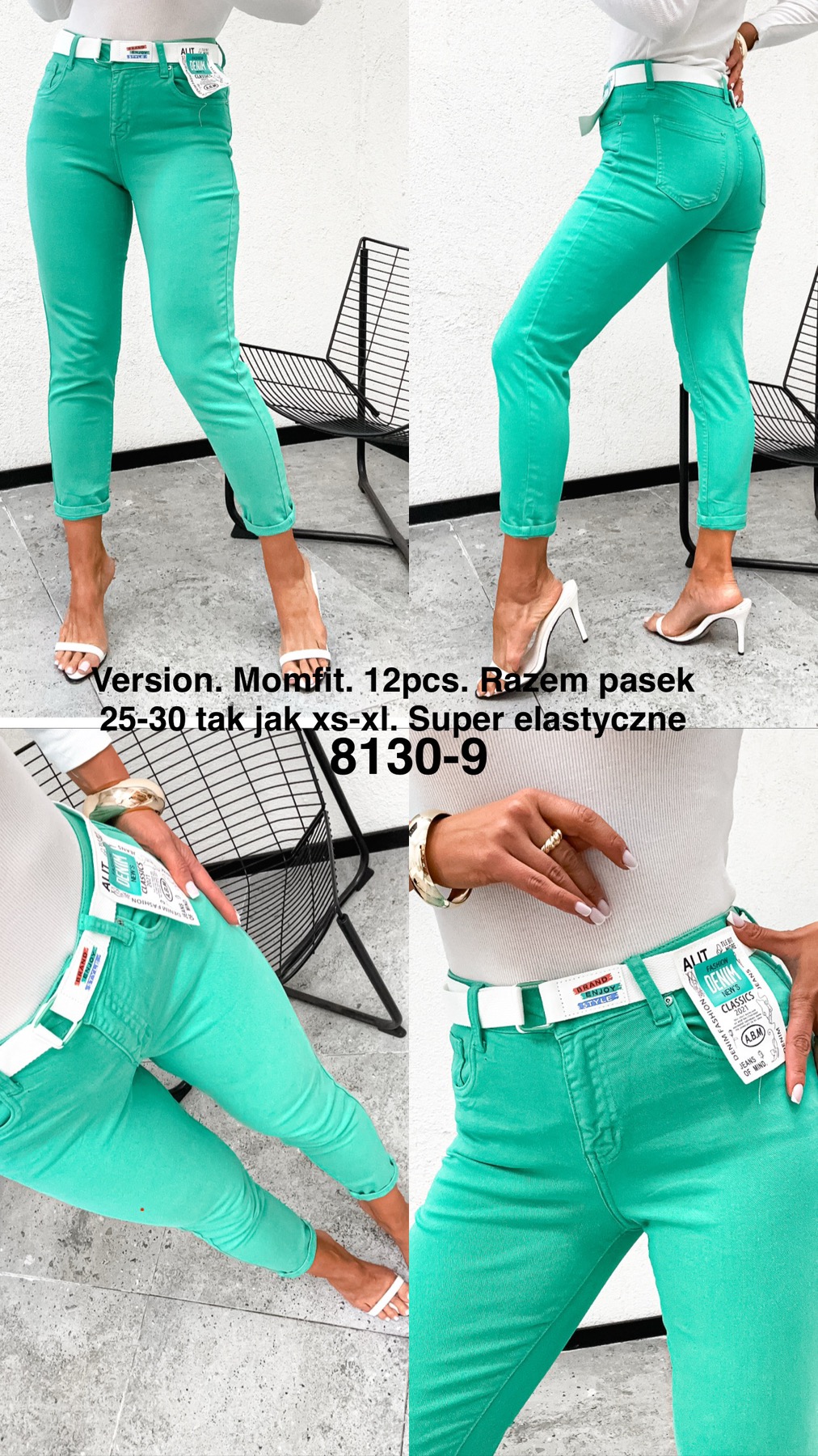Jeansy  damskie , Size xs-xl,paczka 12szt,1kolor
