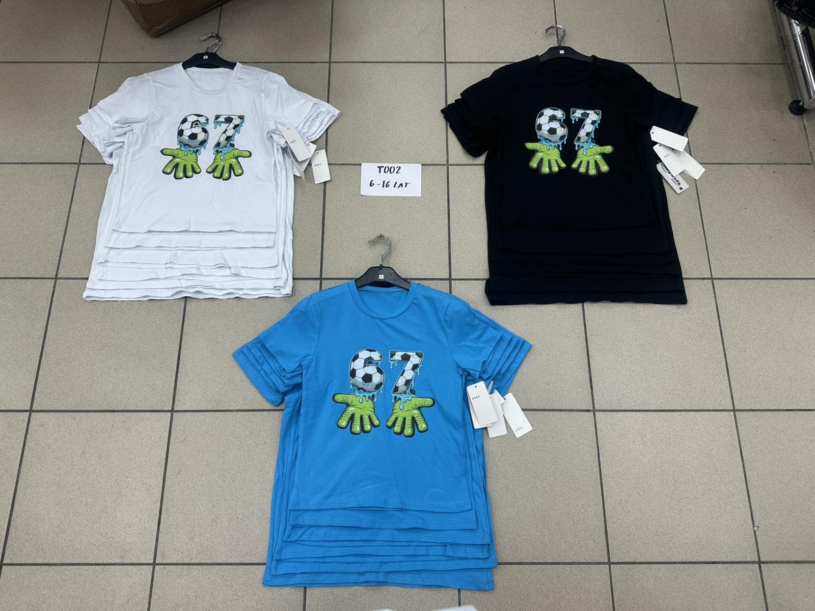 Bluzki DZIECIĘCA ,size 6-16lat,paczka 6szt ,1kolor