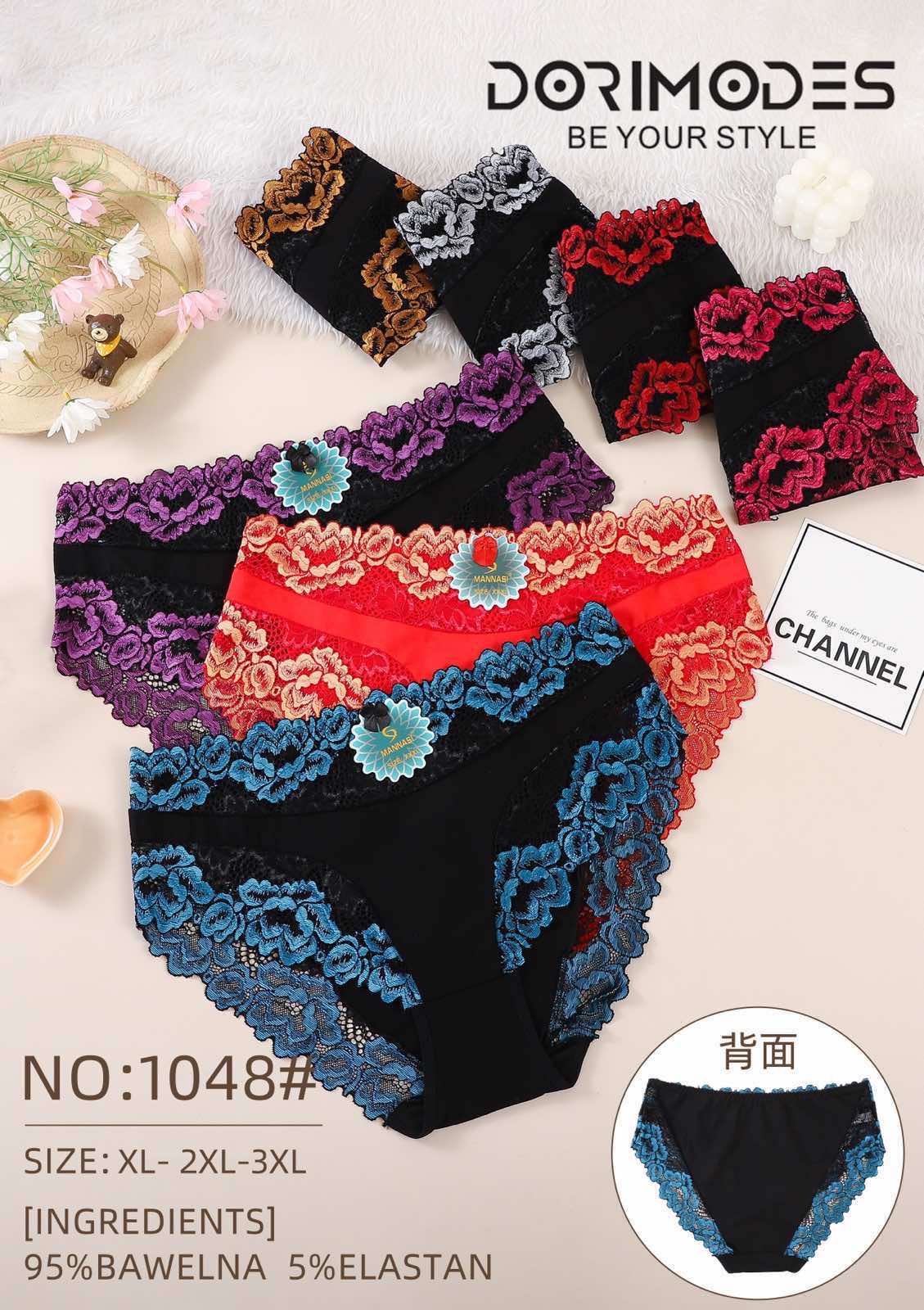 Majtki damskie , Size xl-3xl, paczka 24szt ,mix kolor