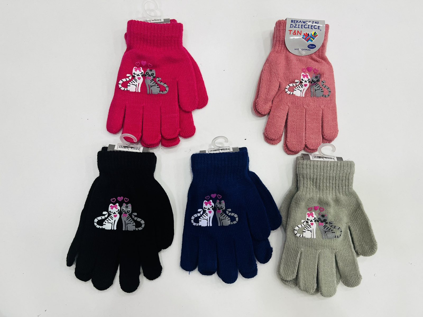 Rękawiczki  DZIECIĘCA, paczka 12szt,mix kolor