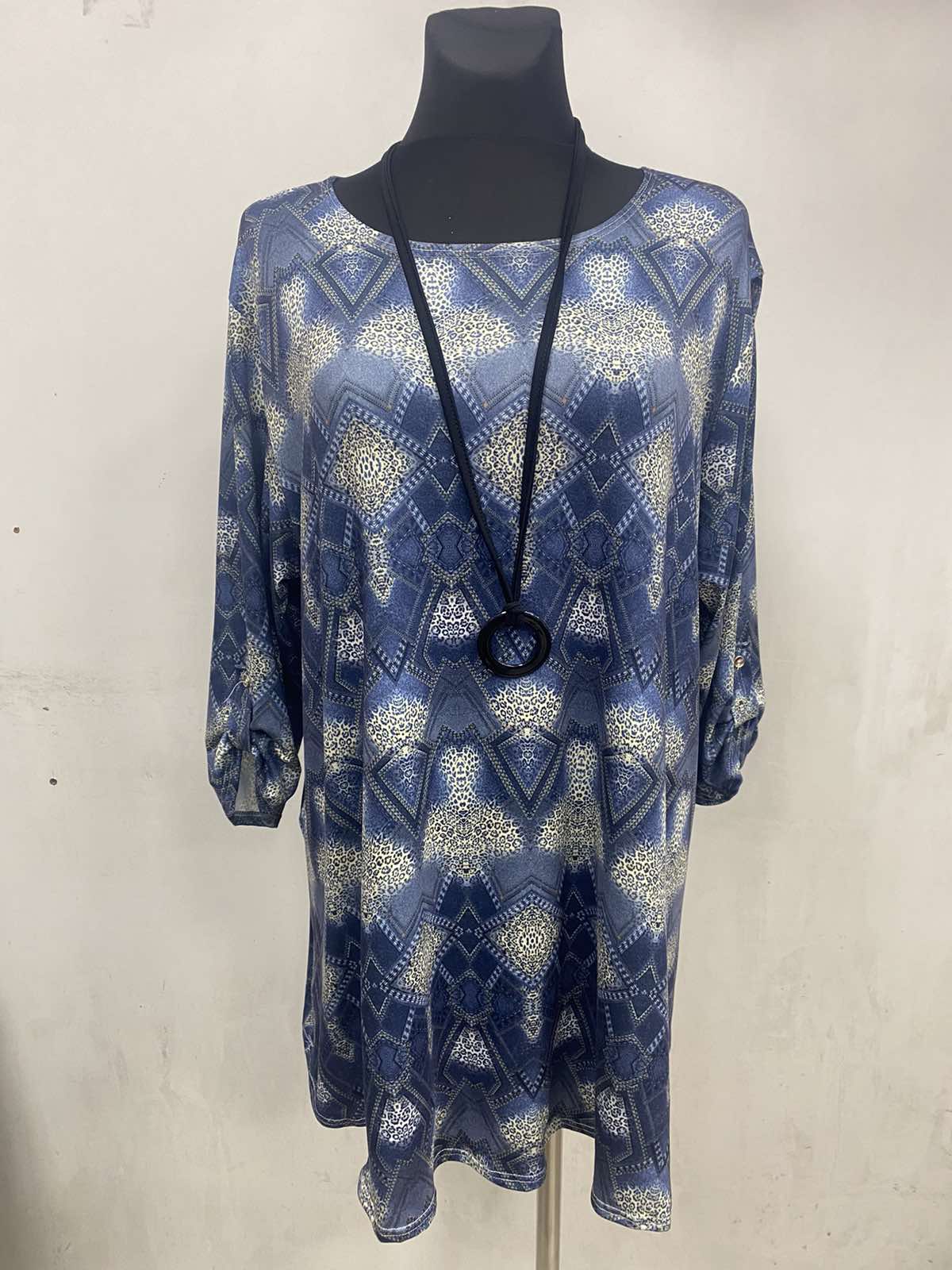 Tuniki Damskie polskie, Size 48-54, paczka 4szt,1kolor