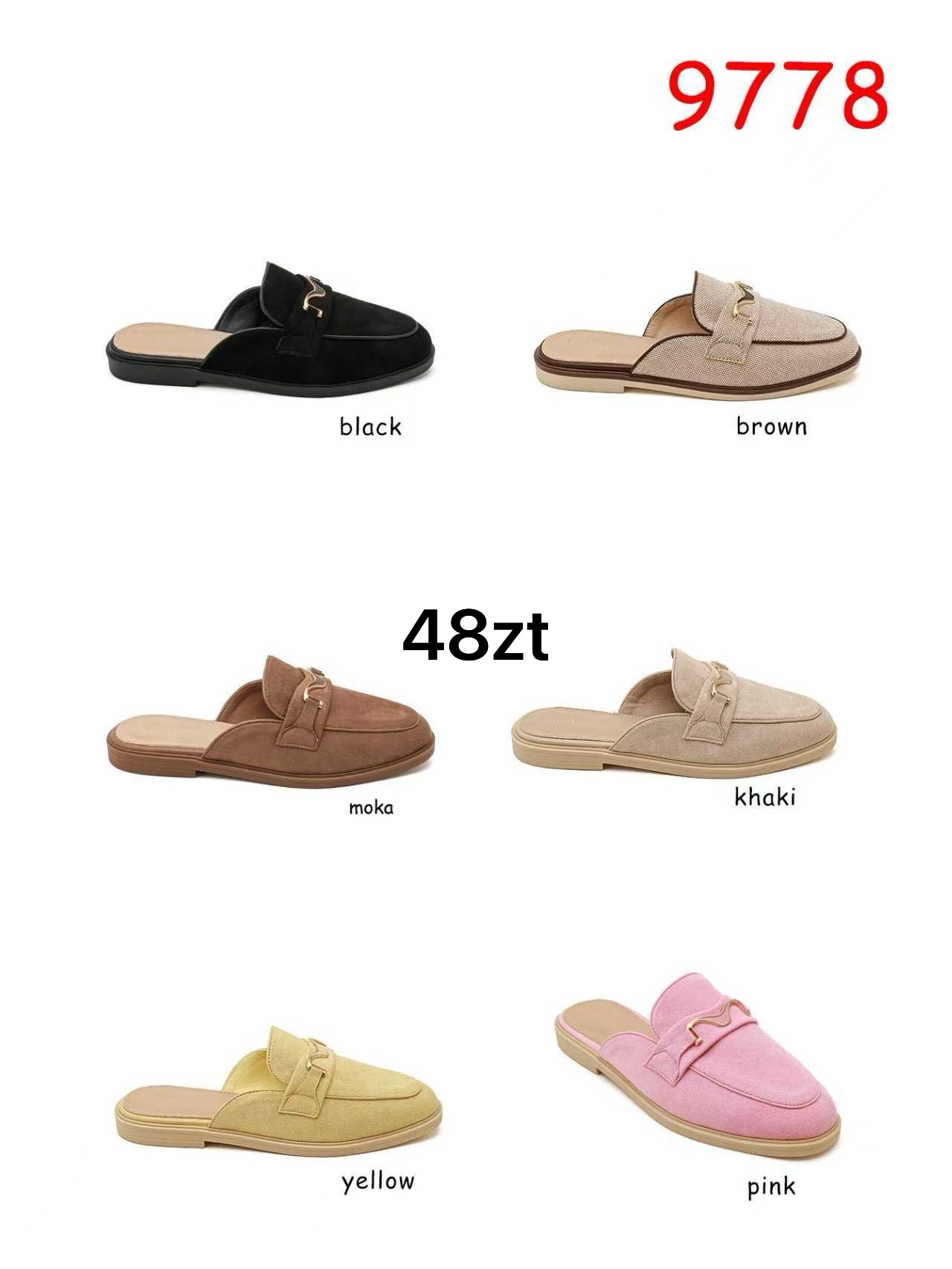 Buty Klapki Damskie (36-41, 12par)