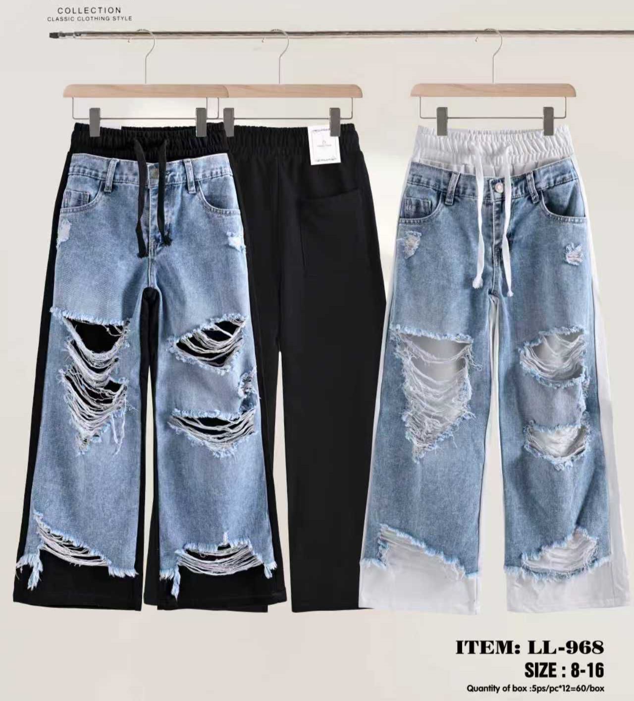 Spodnie JEANSY DZIECIĘCA , Size 8-16lat, paczka 10szt ,1kolor