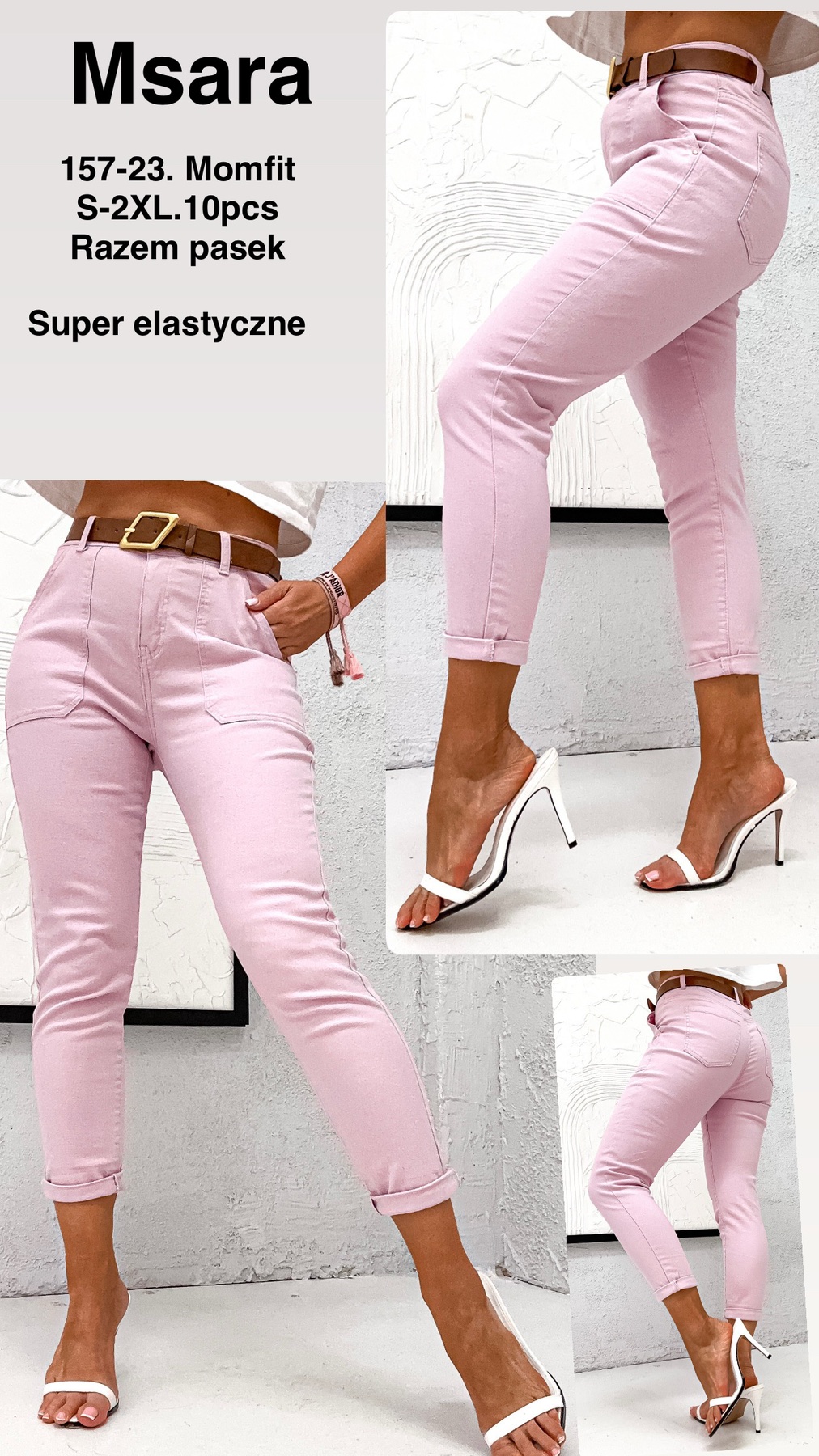 Jeansy  damskie , Size xs-2xl,paczka 10szt,1kolor