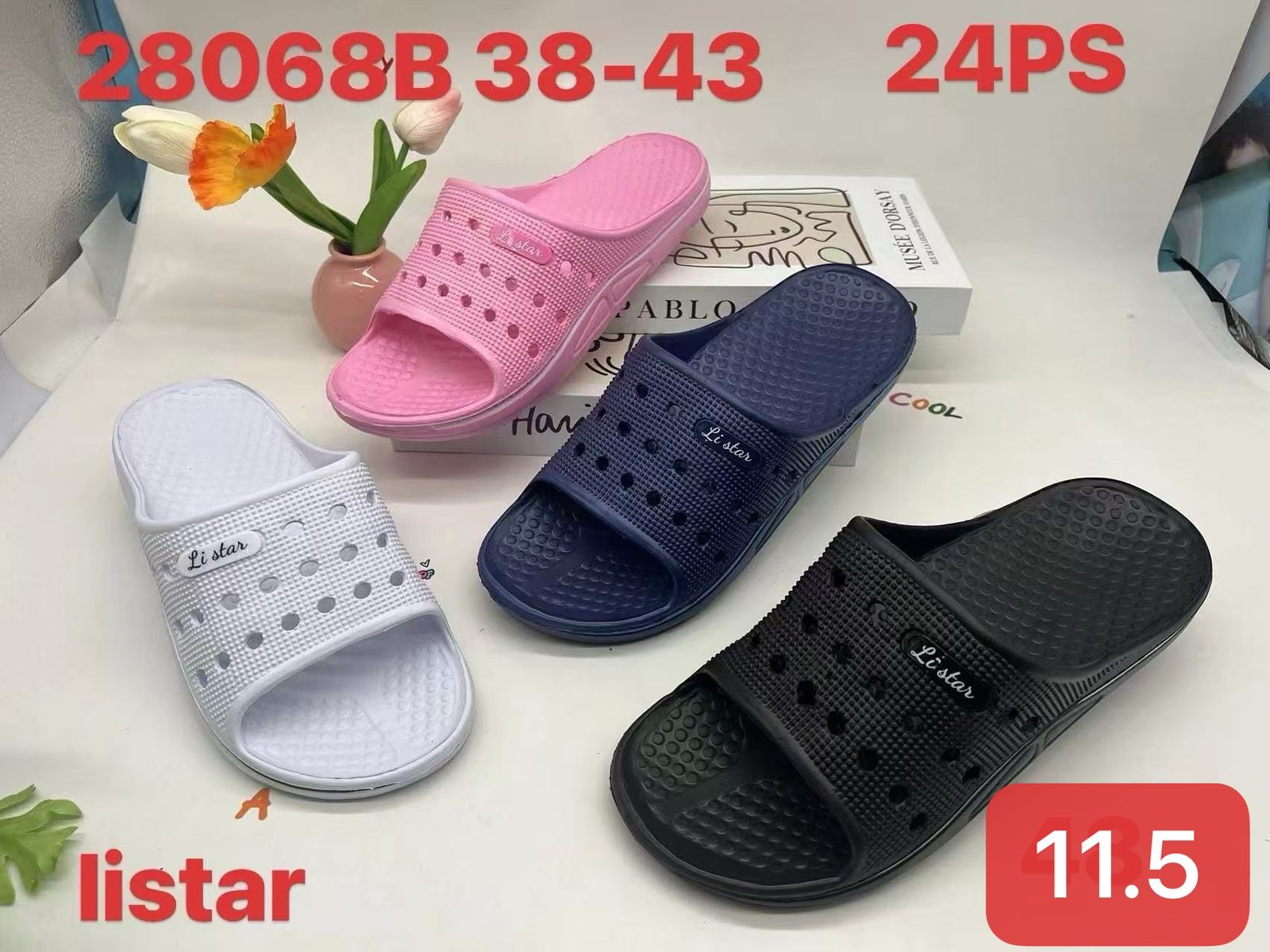 Klapki DAMSKIE (38-43, 24par)