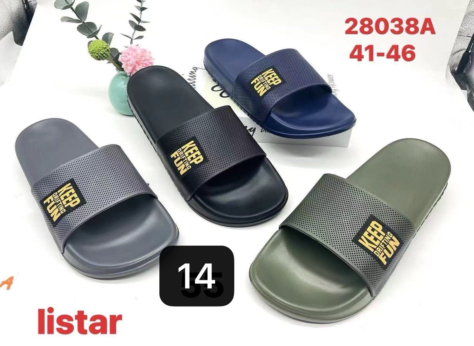 Klapki Męskie (41-46, 24par)