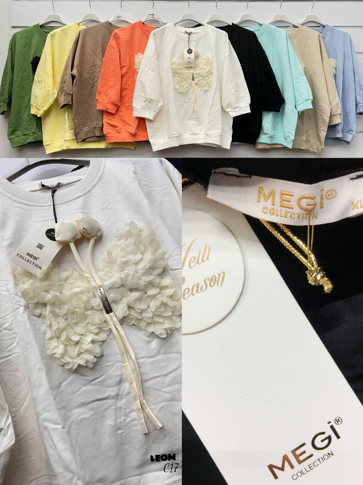 Bluzki damskie tureckie, Size uni, paczka 10szt,mix kolor