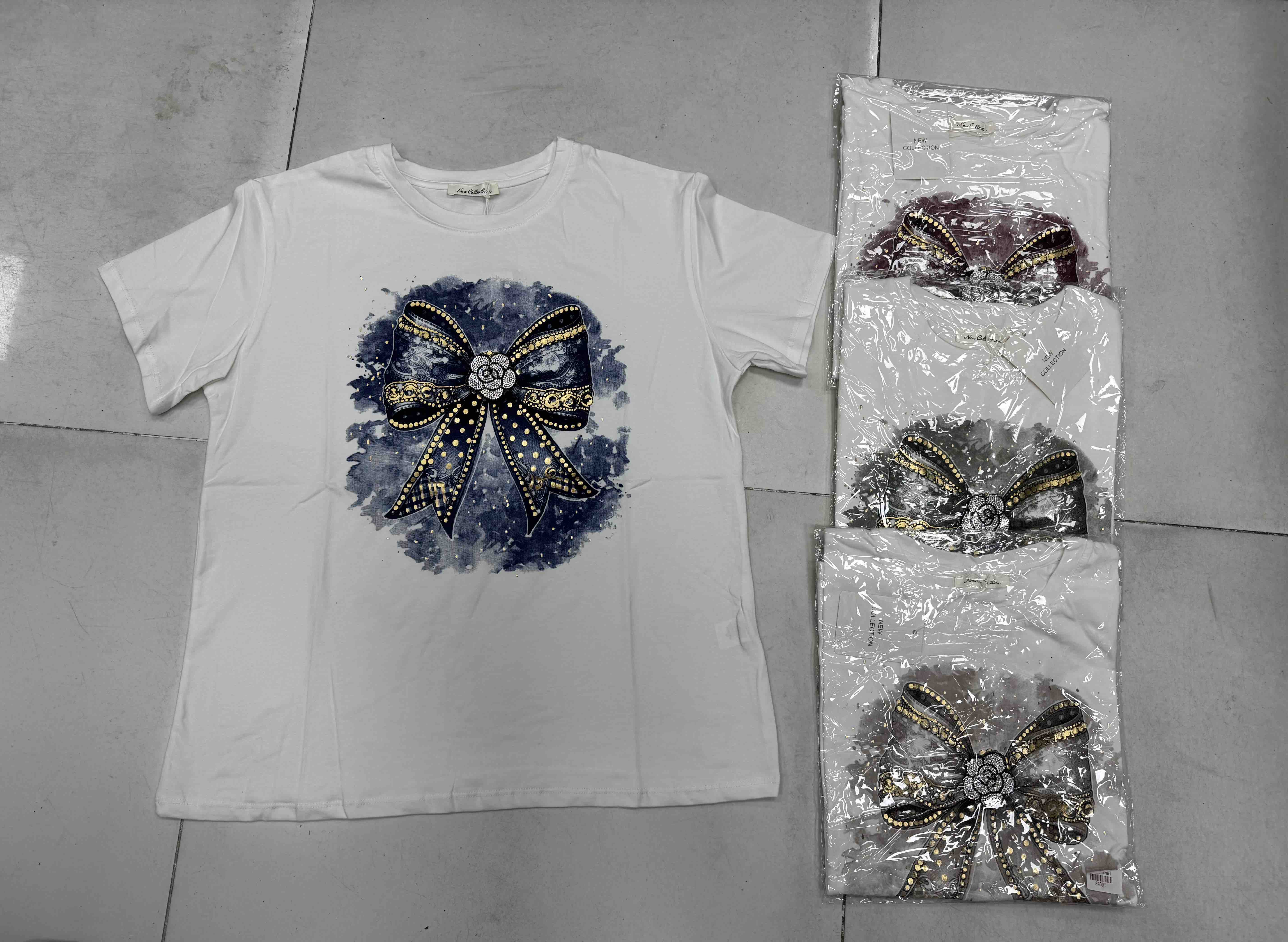 Bluzki  Damskie  WŁOSKA  , Size uni, paczka 6szt ,mix kolor