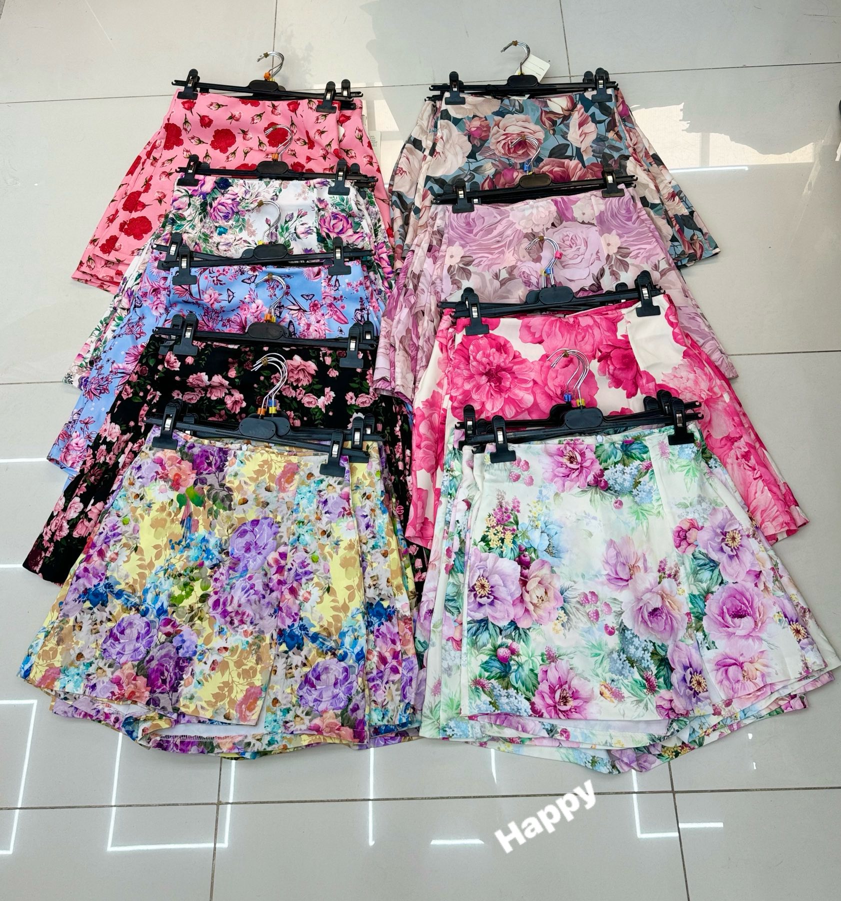Spódnica  Damskie Włoskie , Size uni, paczka 6szt ,mix kolor