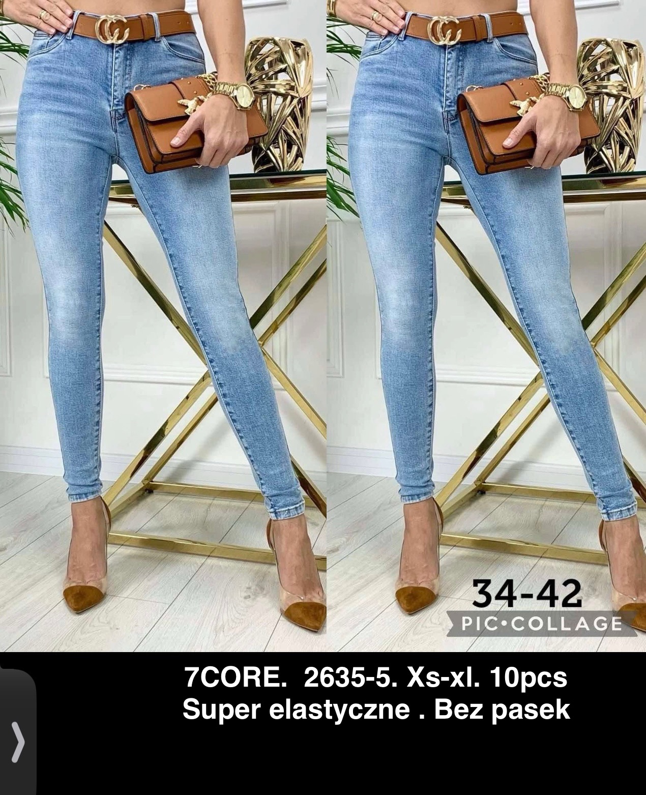 Jeansy damskie , Size xs-xl,paczka 10szt,1kolor