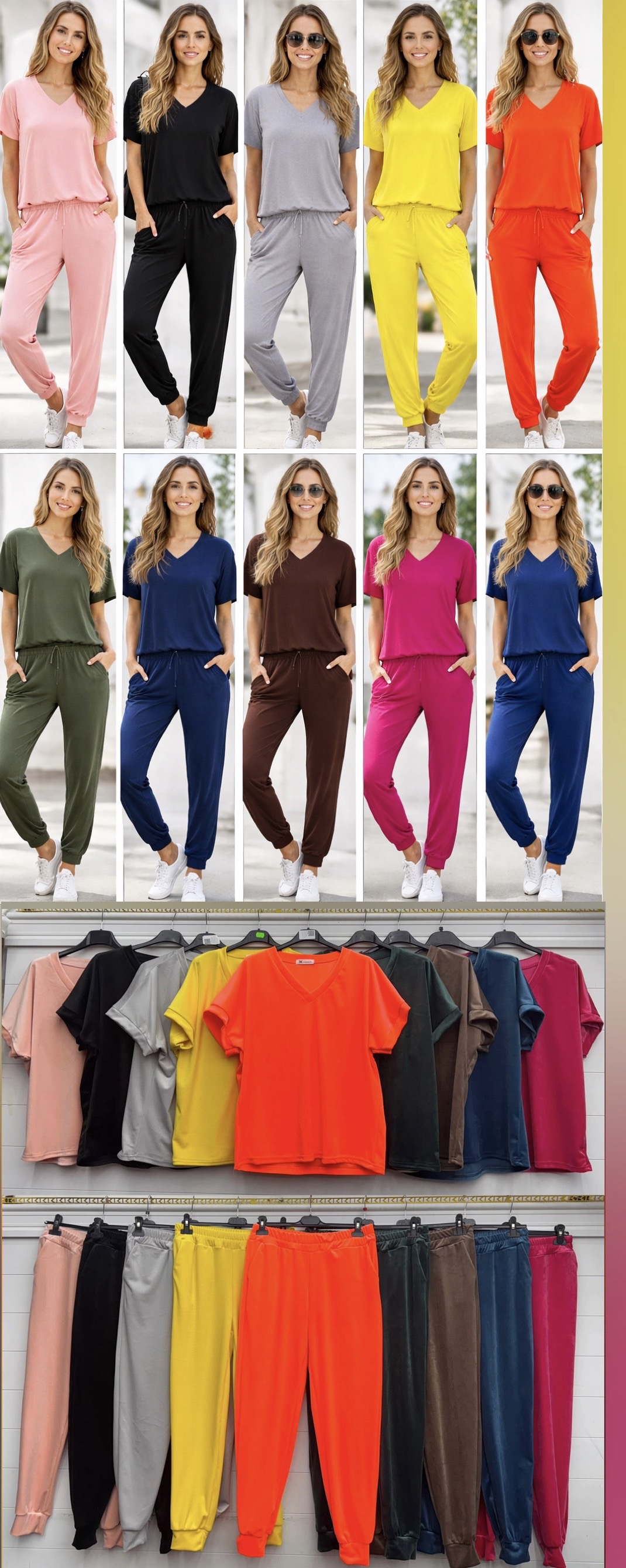 Spodnie  Damskie TURECKA , Size uni, paczka 6szt ,mix kolor