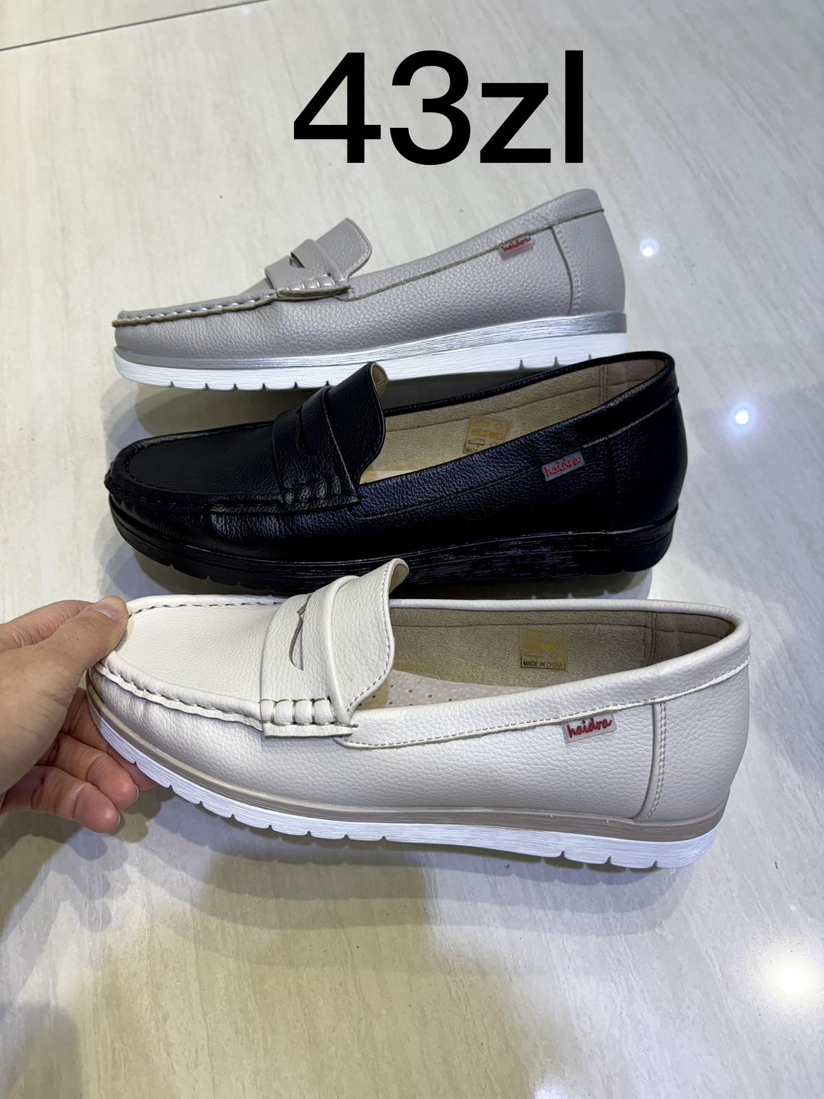 Buty Mokasyny Damskie (36-41, 12par)