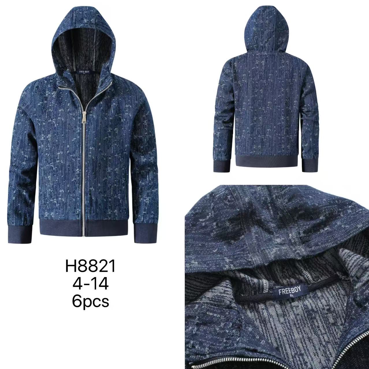 Kurtki Jeansy DZIECIĘCA , Size 4-14 lat, paczka 6szt ,1kolor