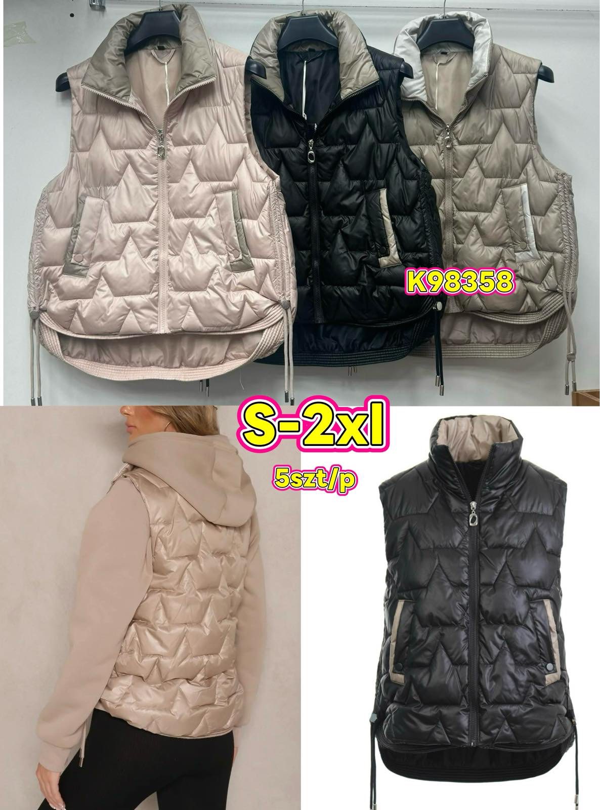 Kamizelki damskie ,size s-2xl,paczka 5szt,1kolor