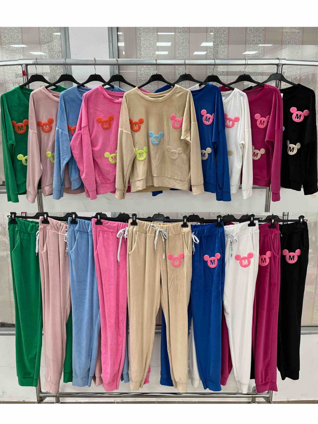 Komplety Damskie  WŁOSKA  , Size uni, paczka 6szt ,mix kolor