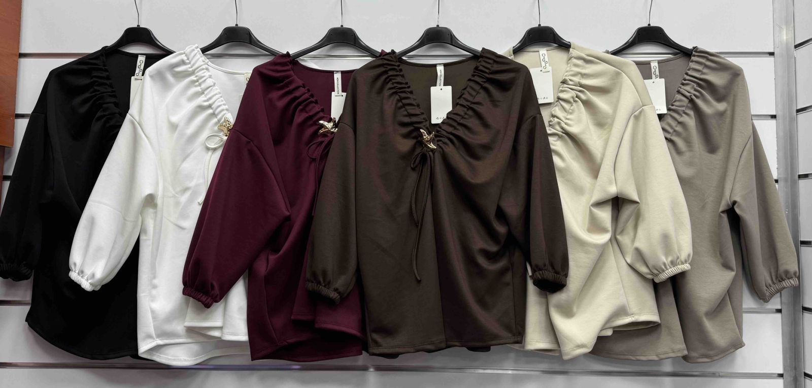 Bluzki  Damskie  WŁOSKA  , Size uni, paczka 6szt ,mix kolor