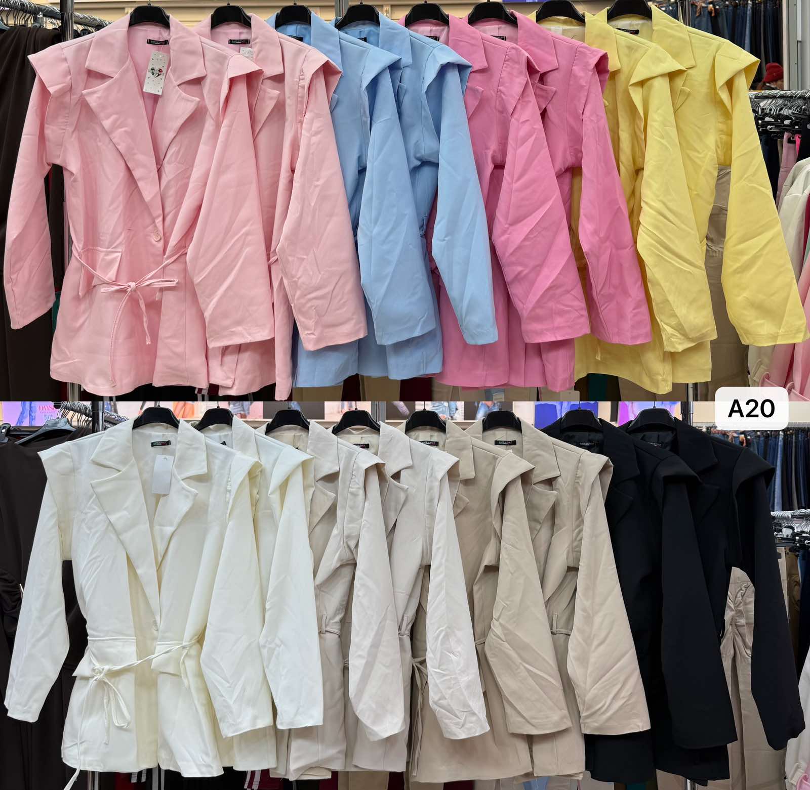 Marynarki Damskie wloskie, Size uni, paczka 6szt ,mix kolor