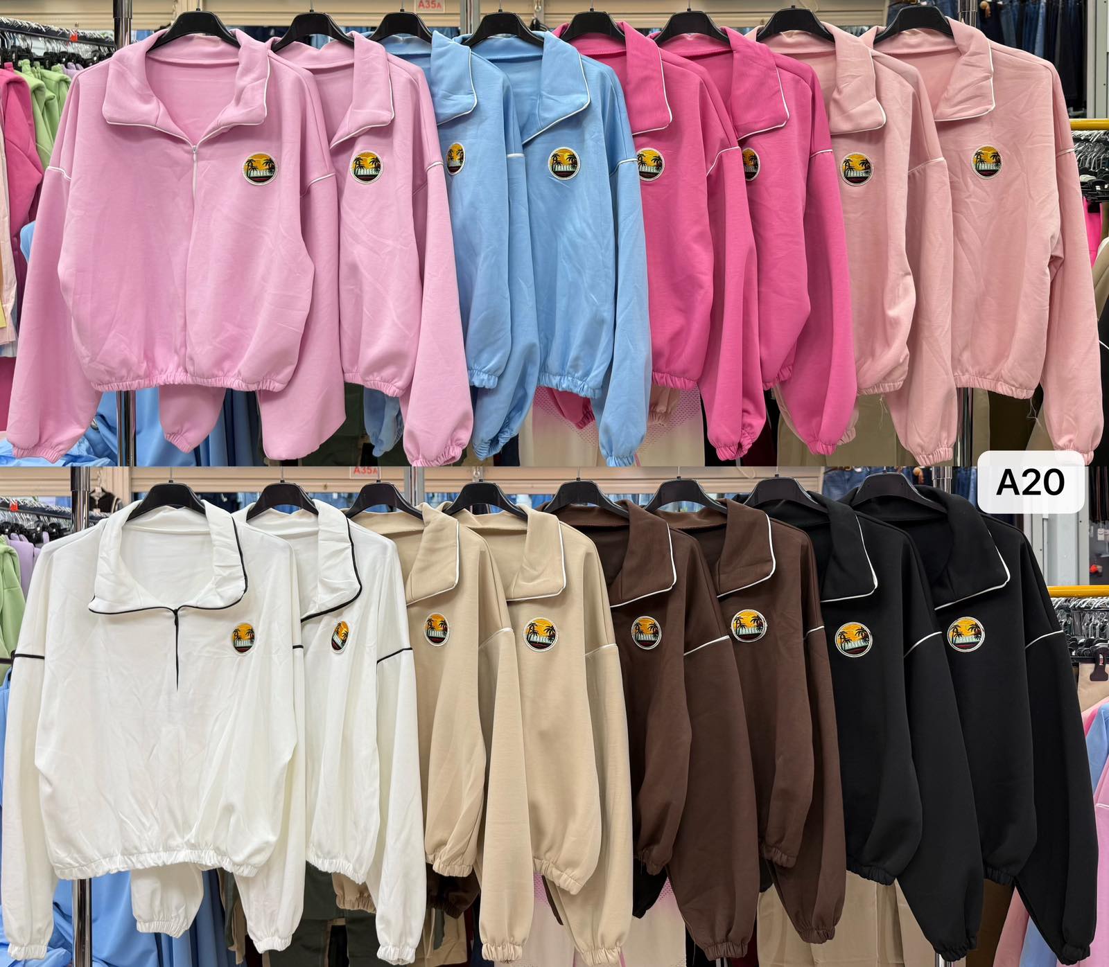 Bluzy/  Damskie  WŁOSKA  , Size uni, paczka 6szt ,mix kolor