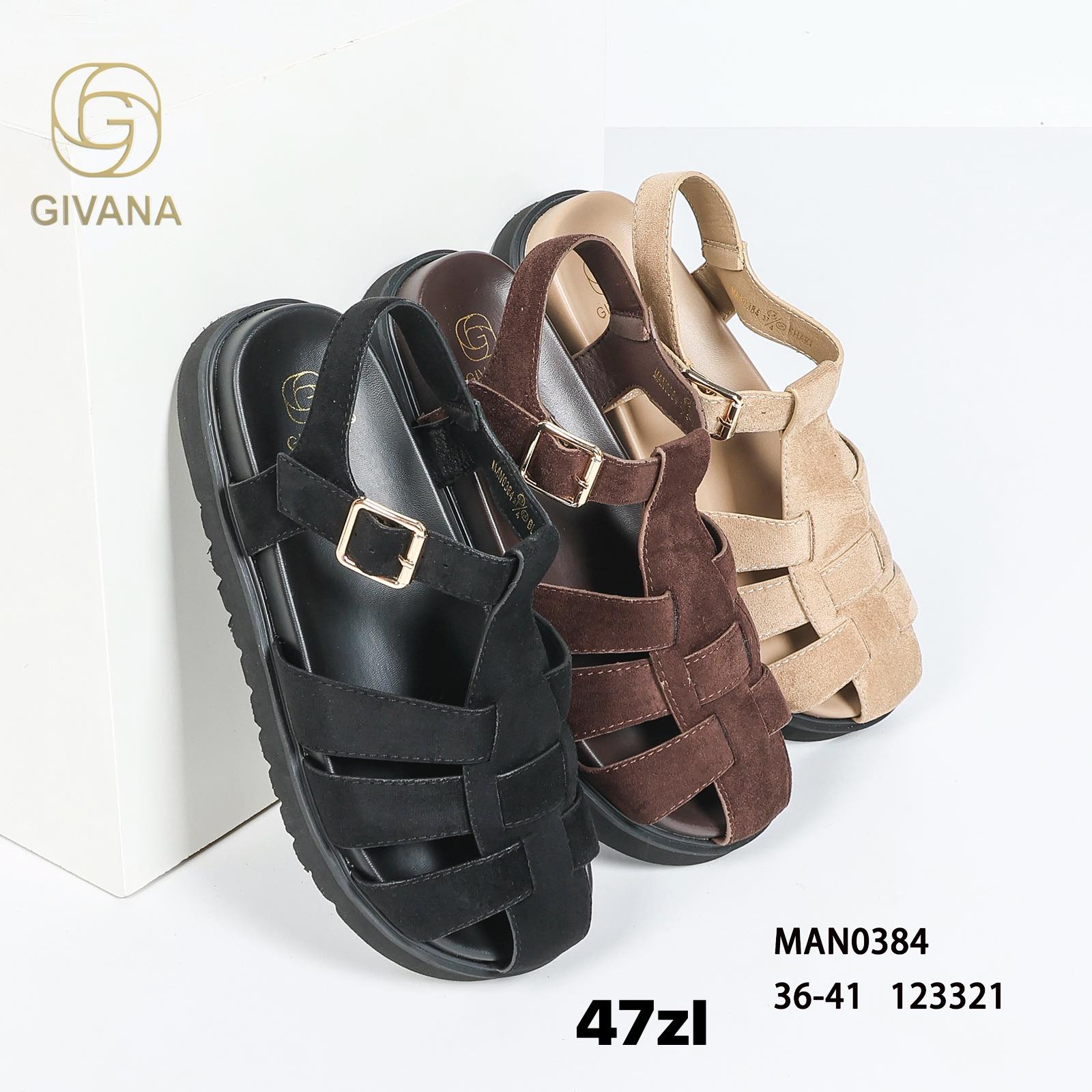 Sandały Damskie (36-41, 12par)