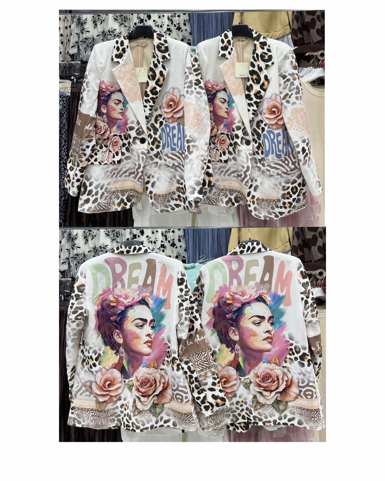 Żakiety i Marynarki  Damskie  WŁOSKA  , Size uni, paczka 6szt ,mix kolor