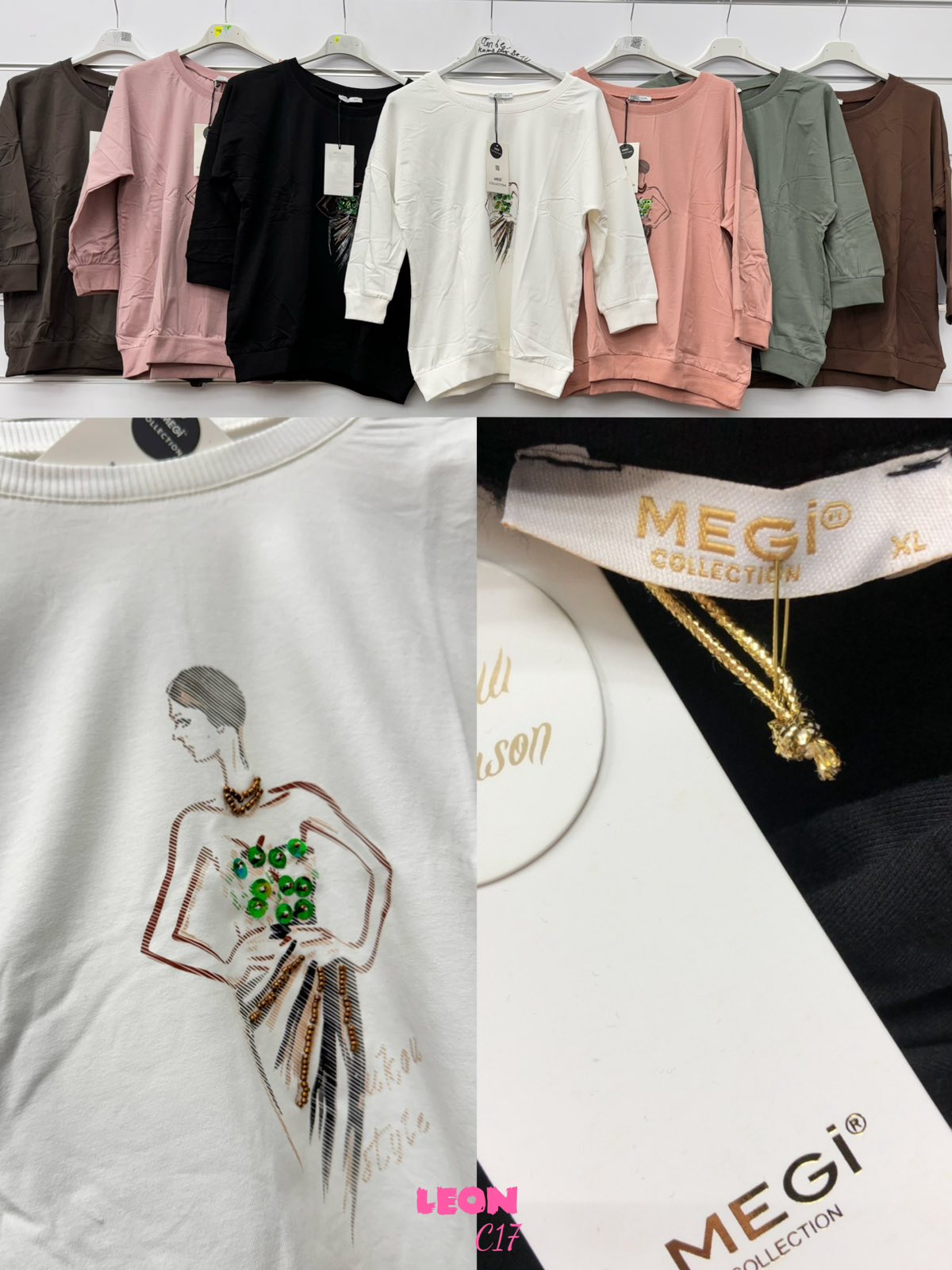 Bluzy Damskie TURECKA , Size uni, paczka 6szt ,mix kolor