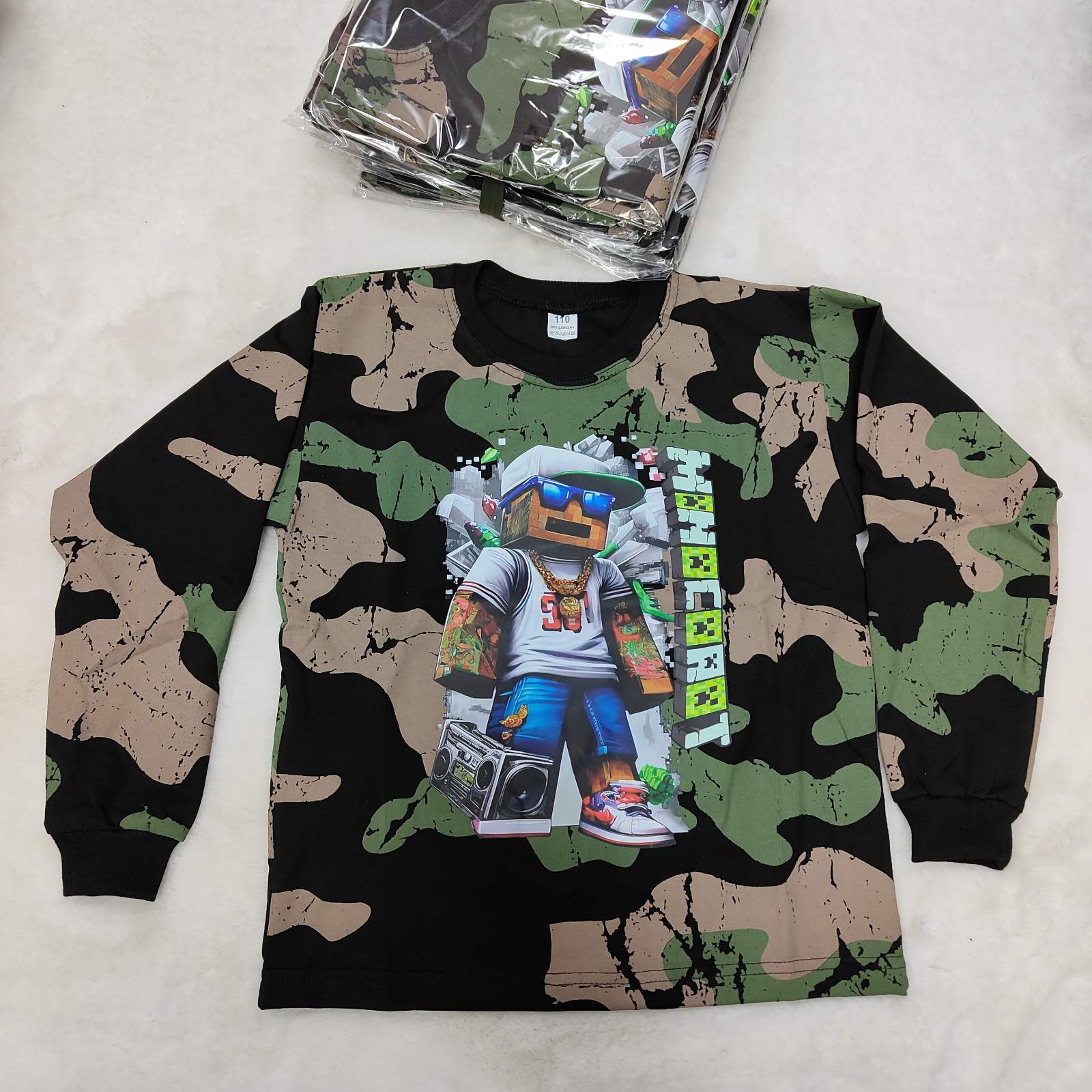 Bluzki DZIECIĘCA ,size 110-146,paczka 7szt ,1kolor